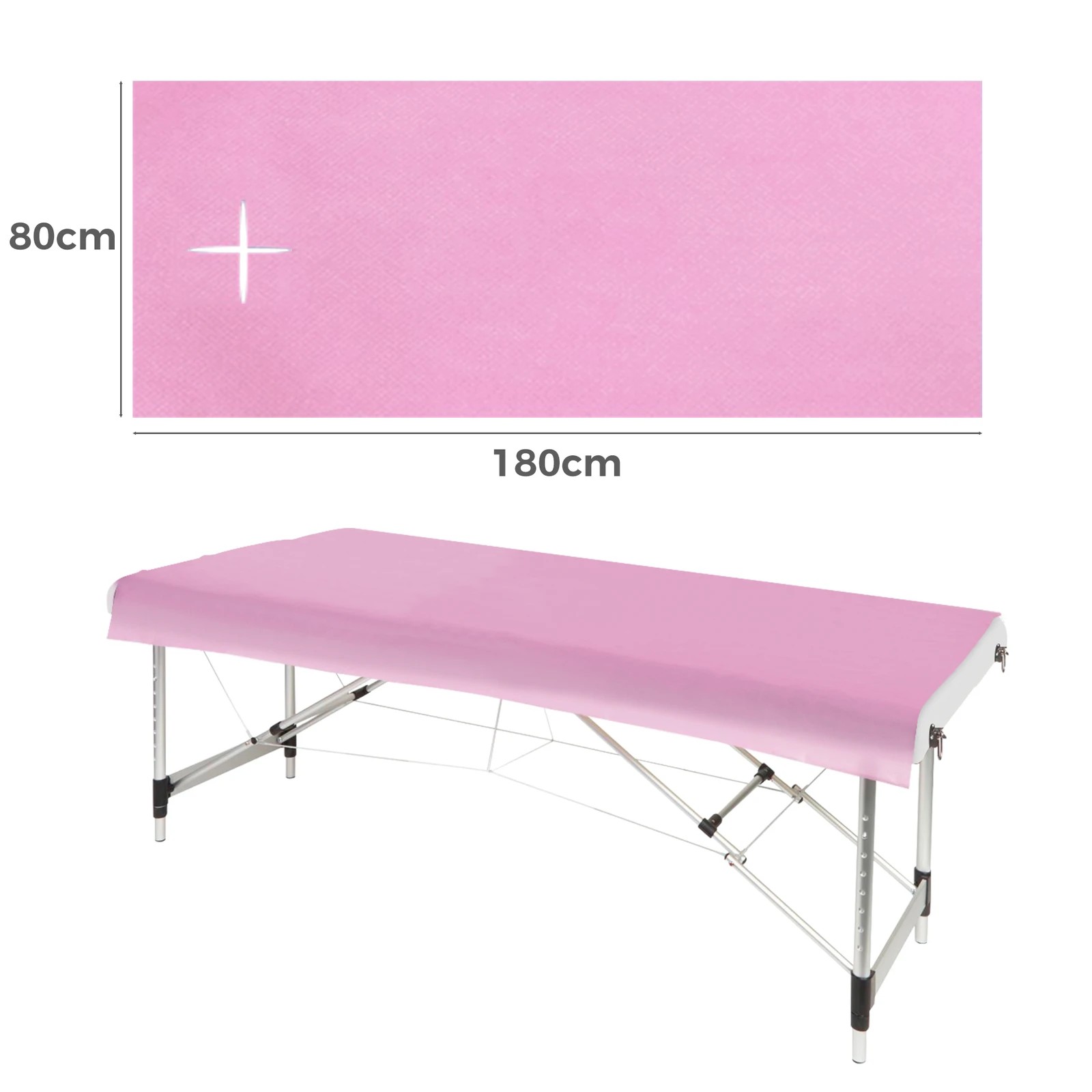 4 Alfordson 50x Disposable Bed Sheet Massage Table Cover - Pink, 4 of 4