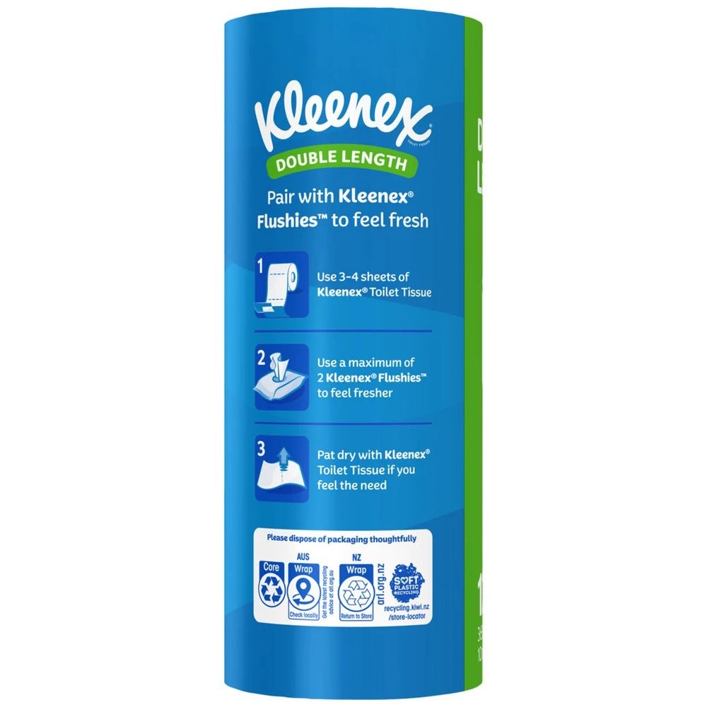 4 Kleenex Complete Clean Toilet Tissue Double Length 12 Pack, 4 of 5