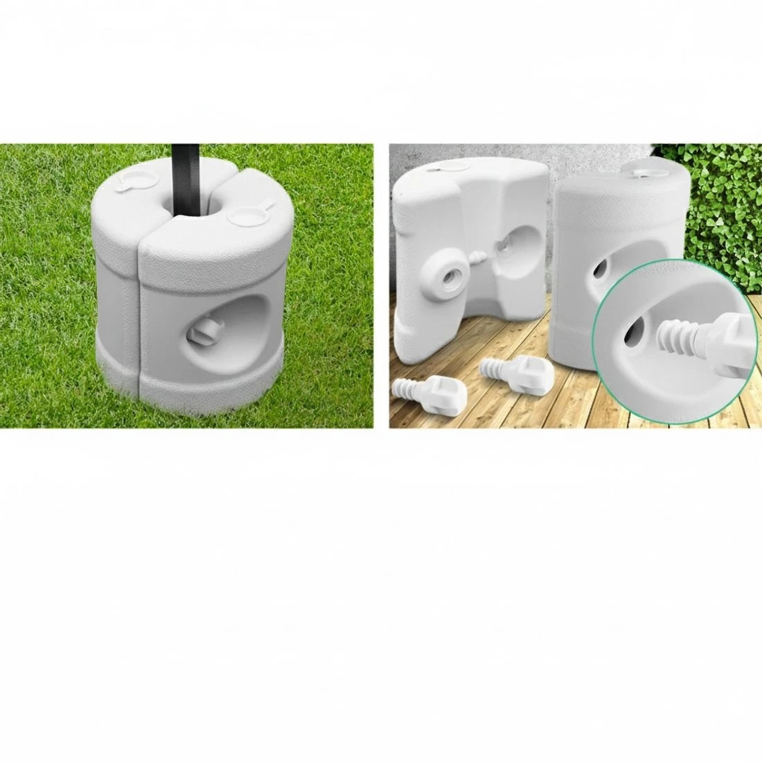 4 Instahut Gazebo Base Pod Kit Pop Up Marquee Set Outdoor Wedding Tent Canopy Leg 4 pcs - White, 4 of 8