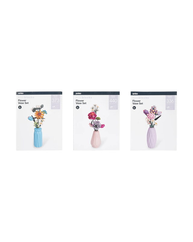 Mini Blocks Flower Series: Flower Vase Set - Asso