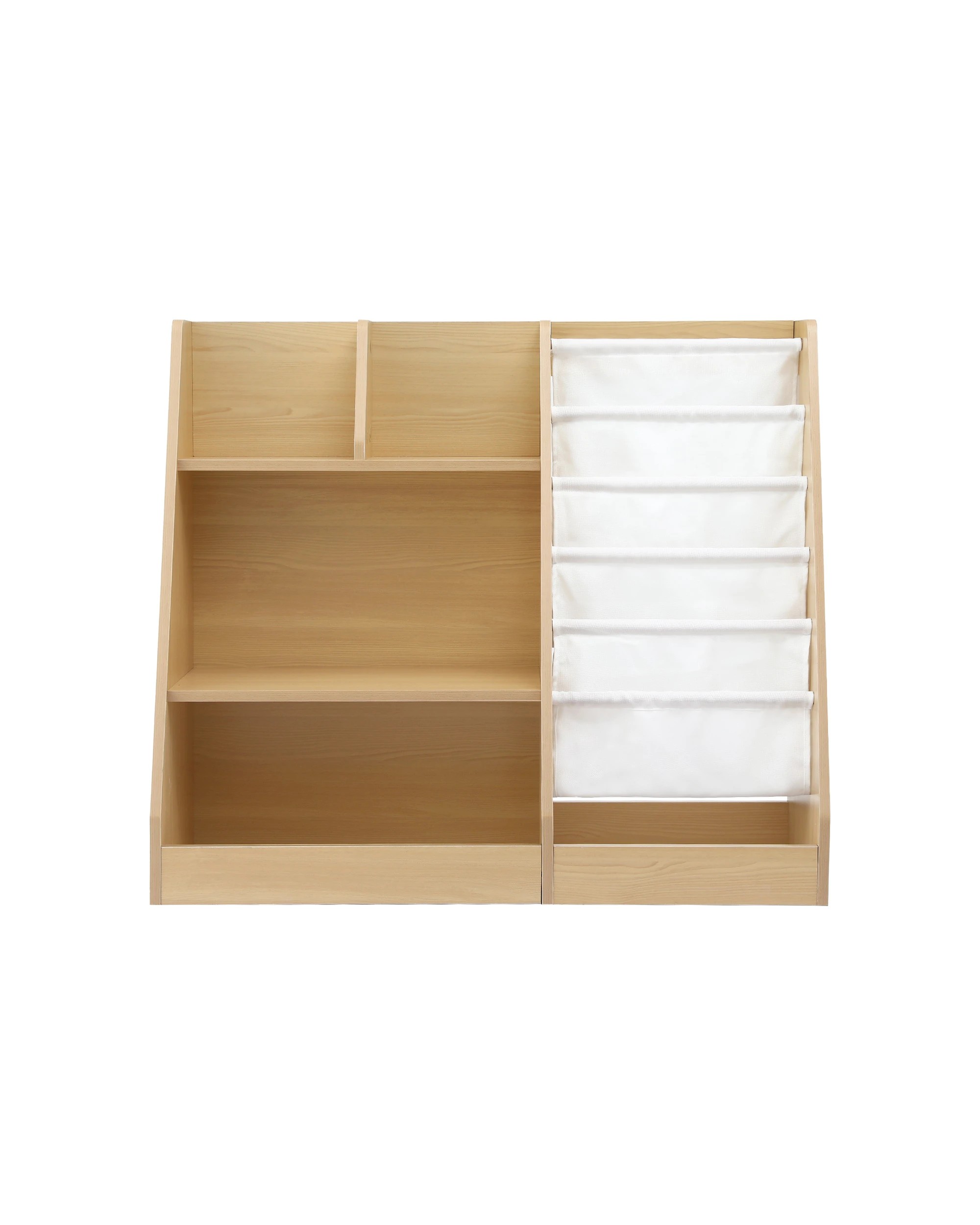 4 Keezi Kids Bookshelf  Bookcase Children Storage Rack Display Shelves Holder - Natural, 4 of 8