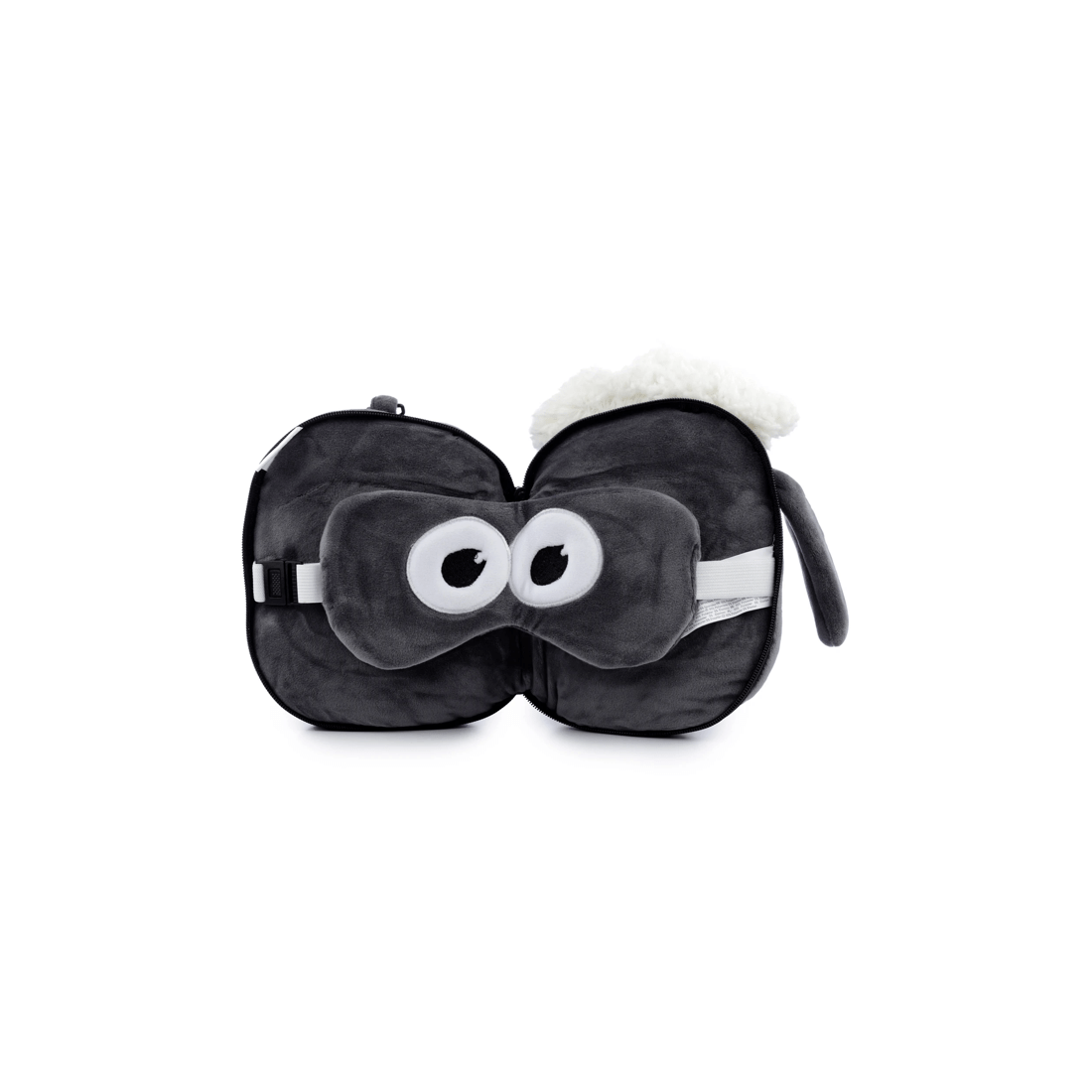 4 Relaxeazzz - Shaun the Sheep: Travel Pillow & Eye Mask Set, Gray - Grey, 4 of 8