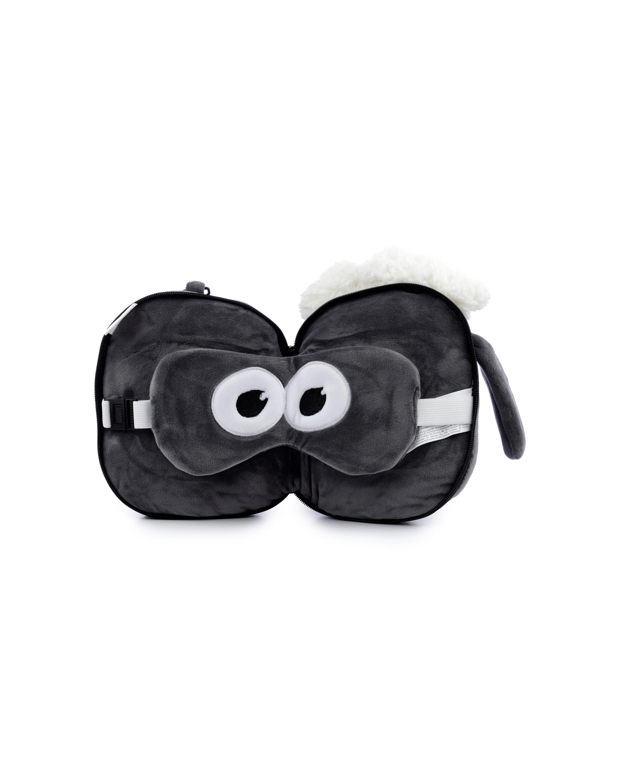 4 Relaxeazzz - Shaun the Sheep: Travel Pillow & Eye Mask Set, Gray - Grey, 4 of 8