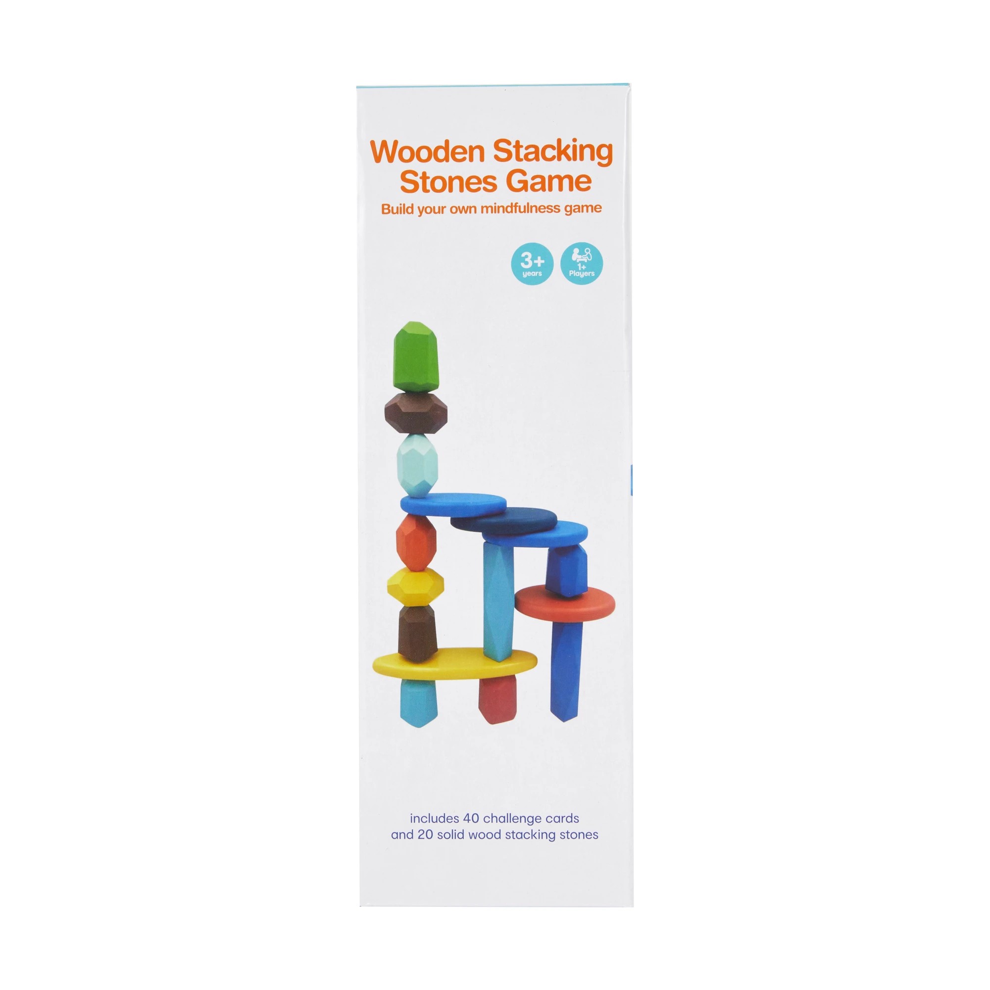 1 Wooden Stacking Stones Game, 1 of 7