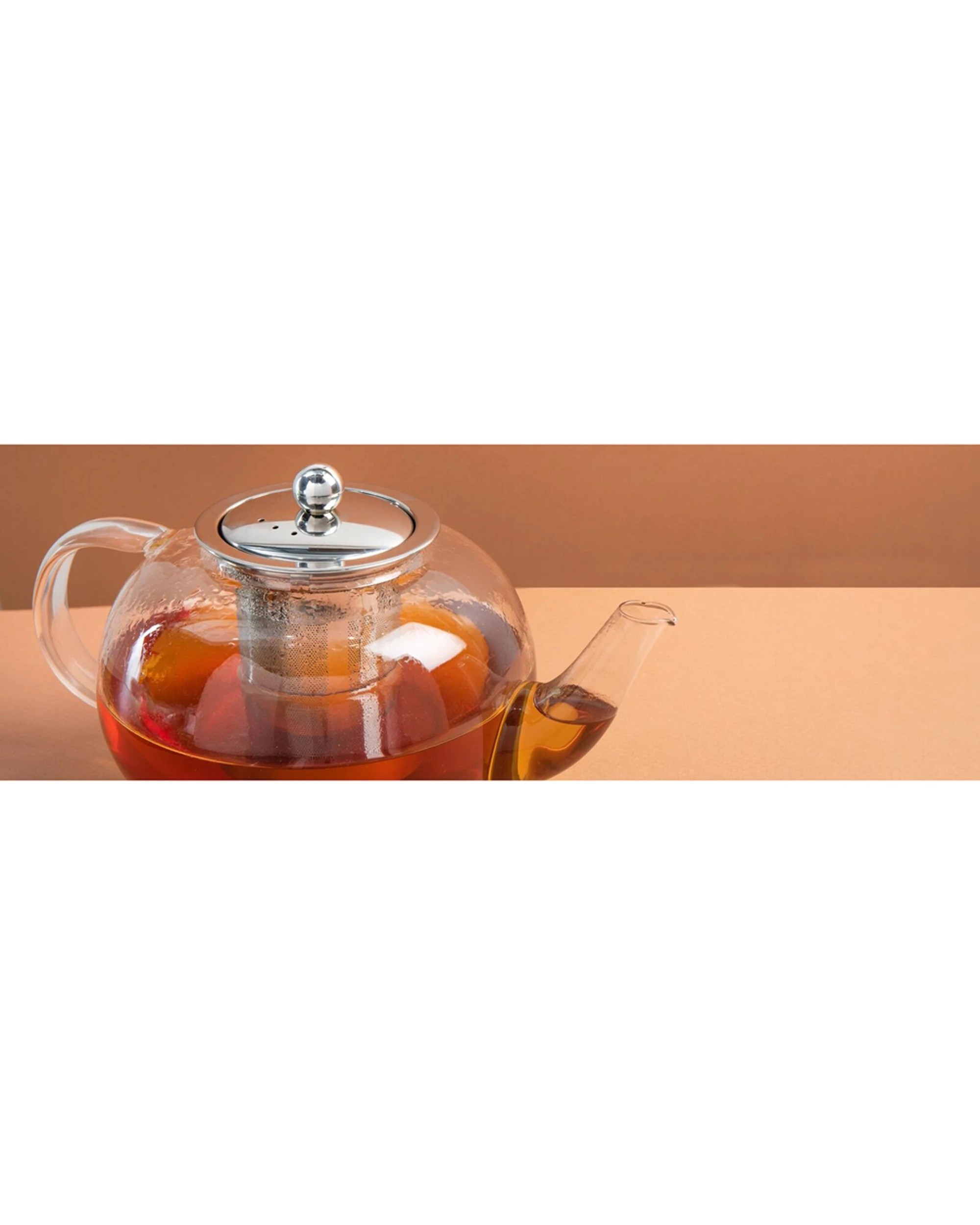 2 La Cafetiere 25.5cm 1.5L Glass Teapot With Stainless Steel Infuser - Clear, 2 of 3