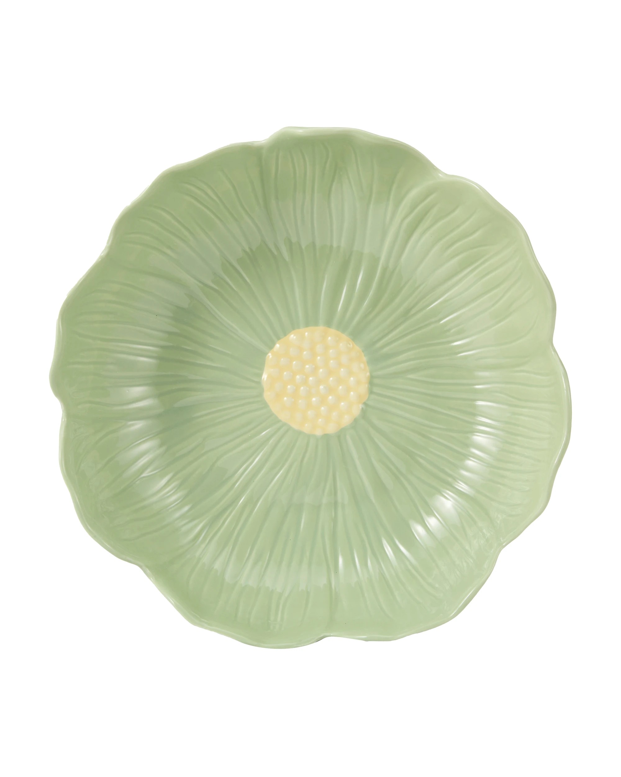 3 Green Large Floral Bowl, 3 of 4