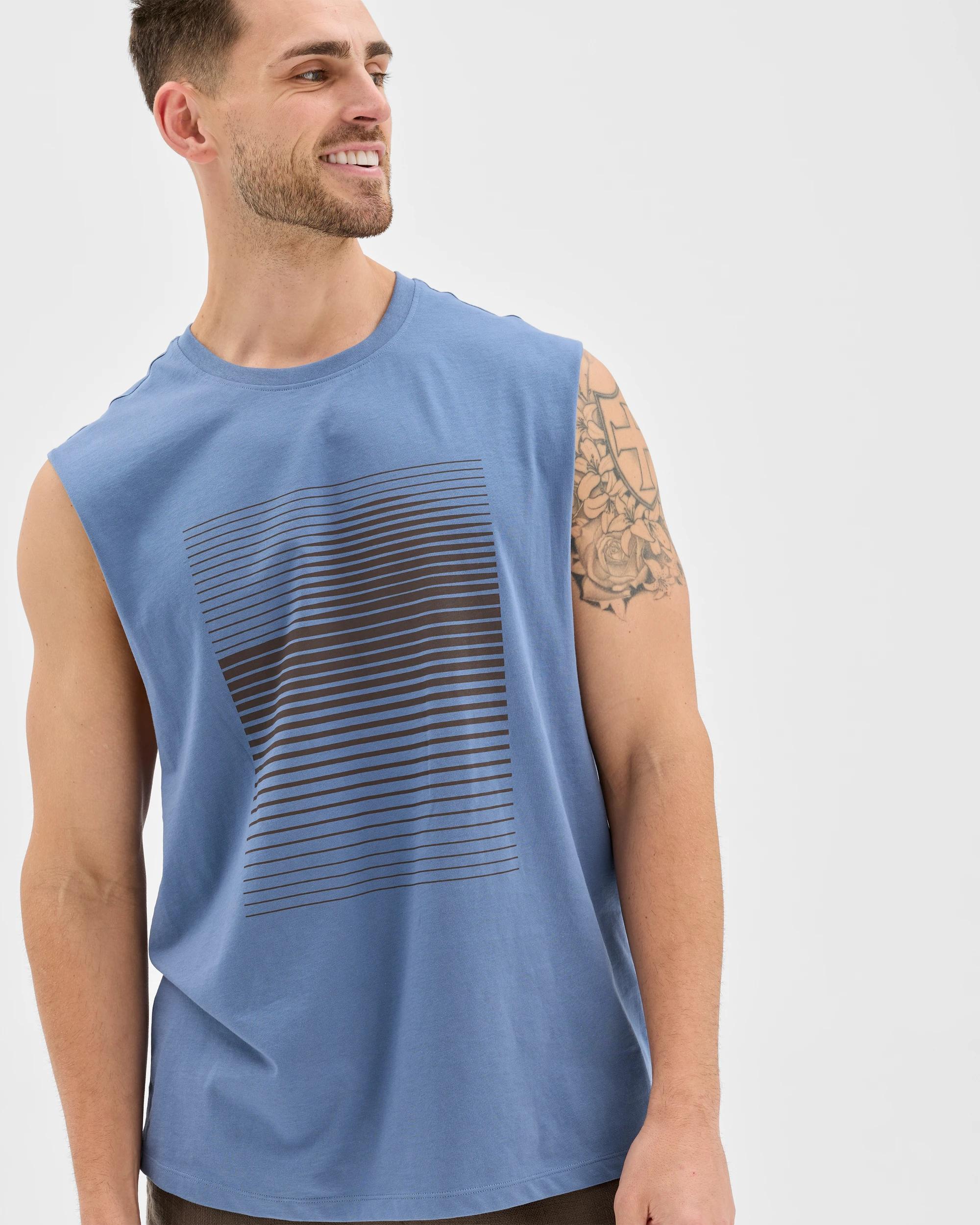 1 Target Man Australian Cotton Tank Top BLUE HORIZON, 1 of 7
