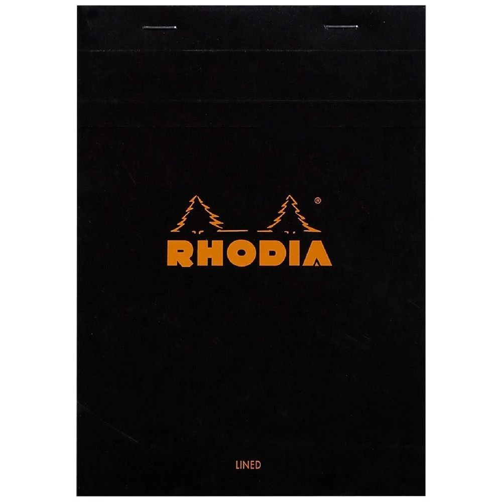 1 Rhodia No. 16 A5 Lined Notepad Black 80 Sheets, 1 of 3