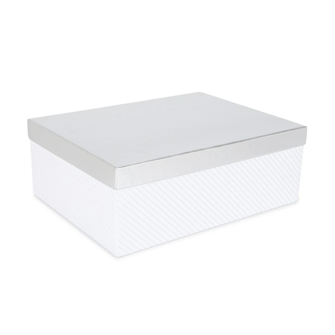 6 Silver Stripe Gift Box - Large, 6 of 7