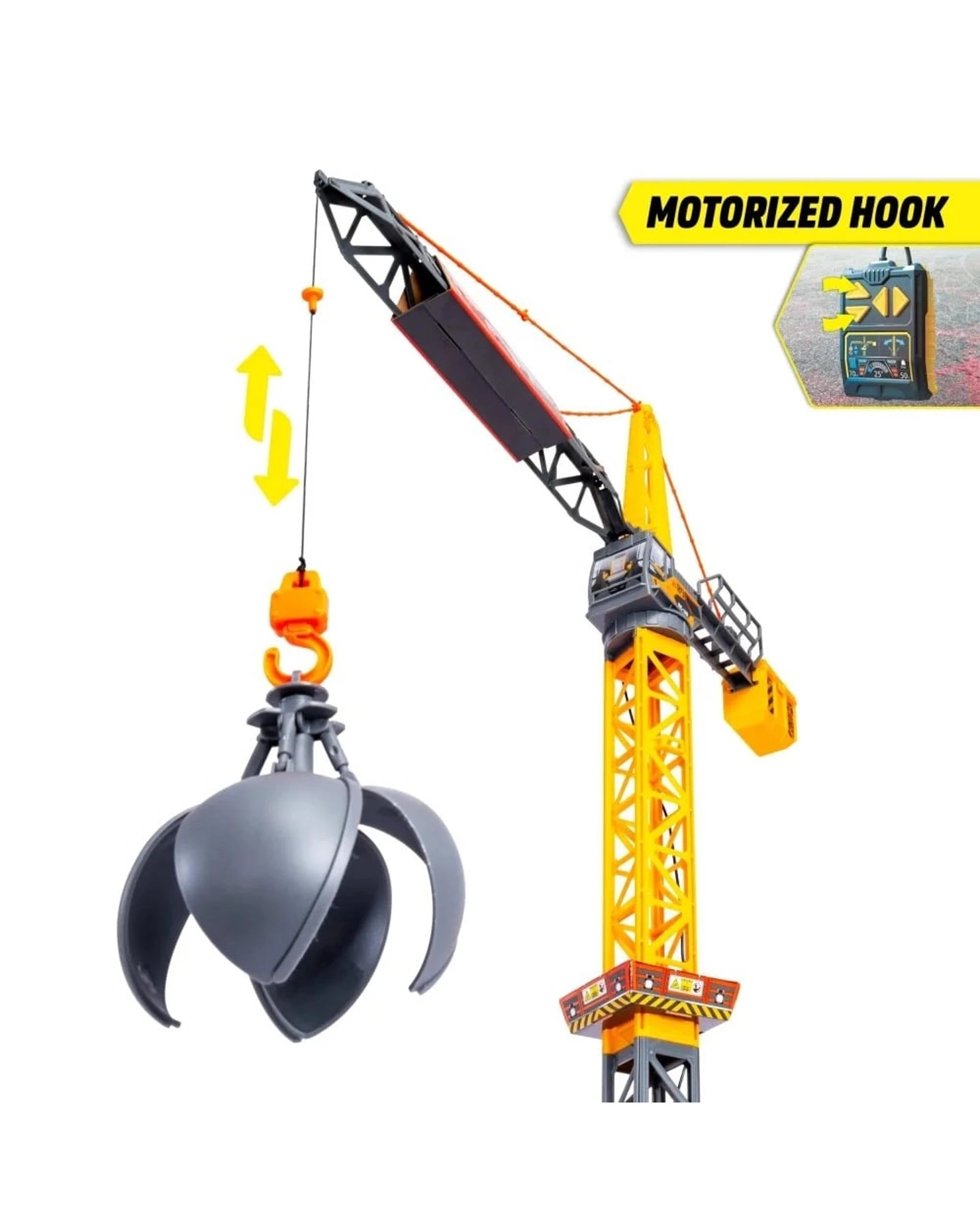 3 Dickie Toys Might Crane 110cm Remote Controlled Crane, 3 of 7