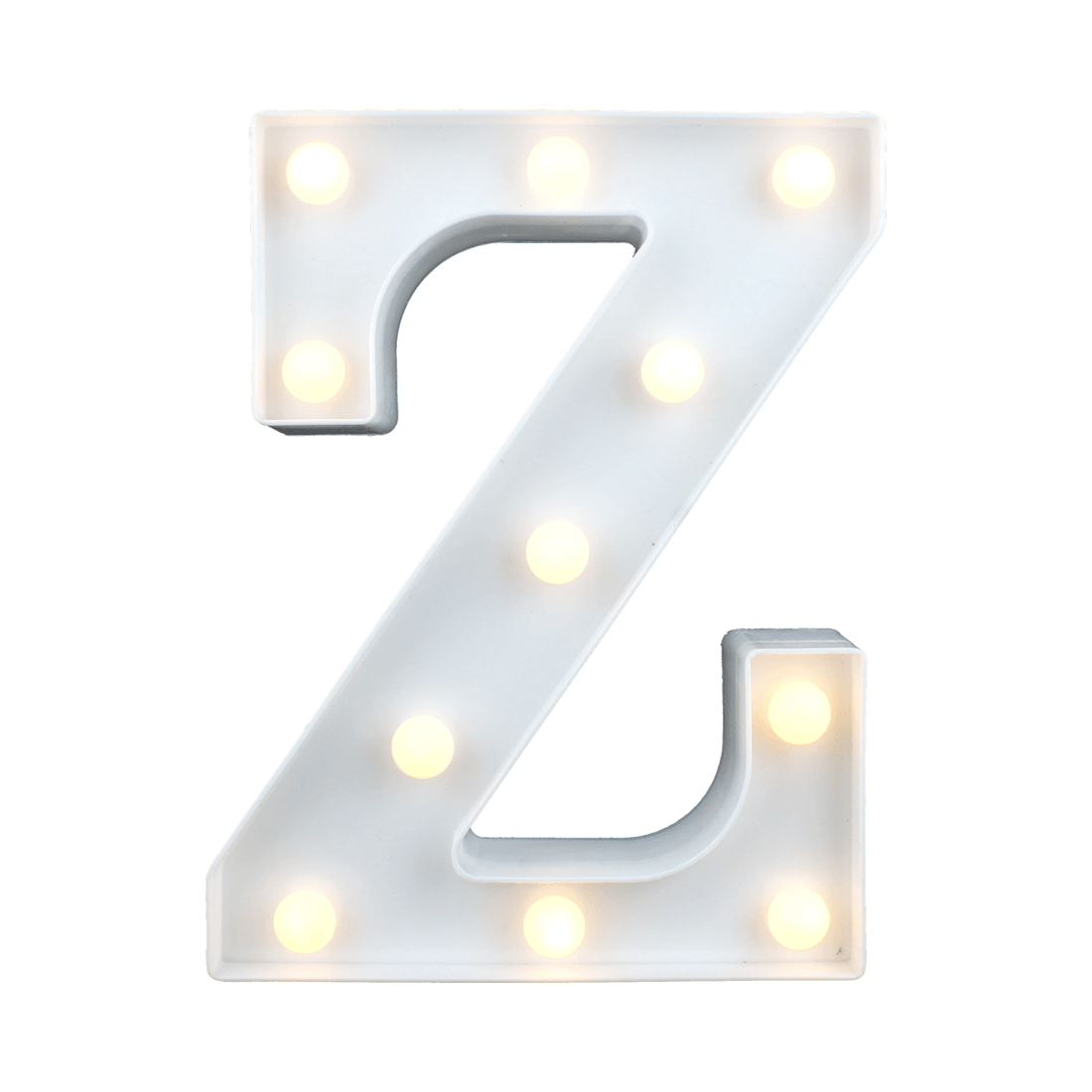 1 Party Maker LED Light Up Letter Z White, 1 of 3