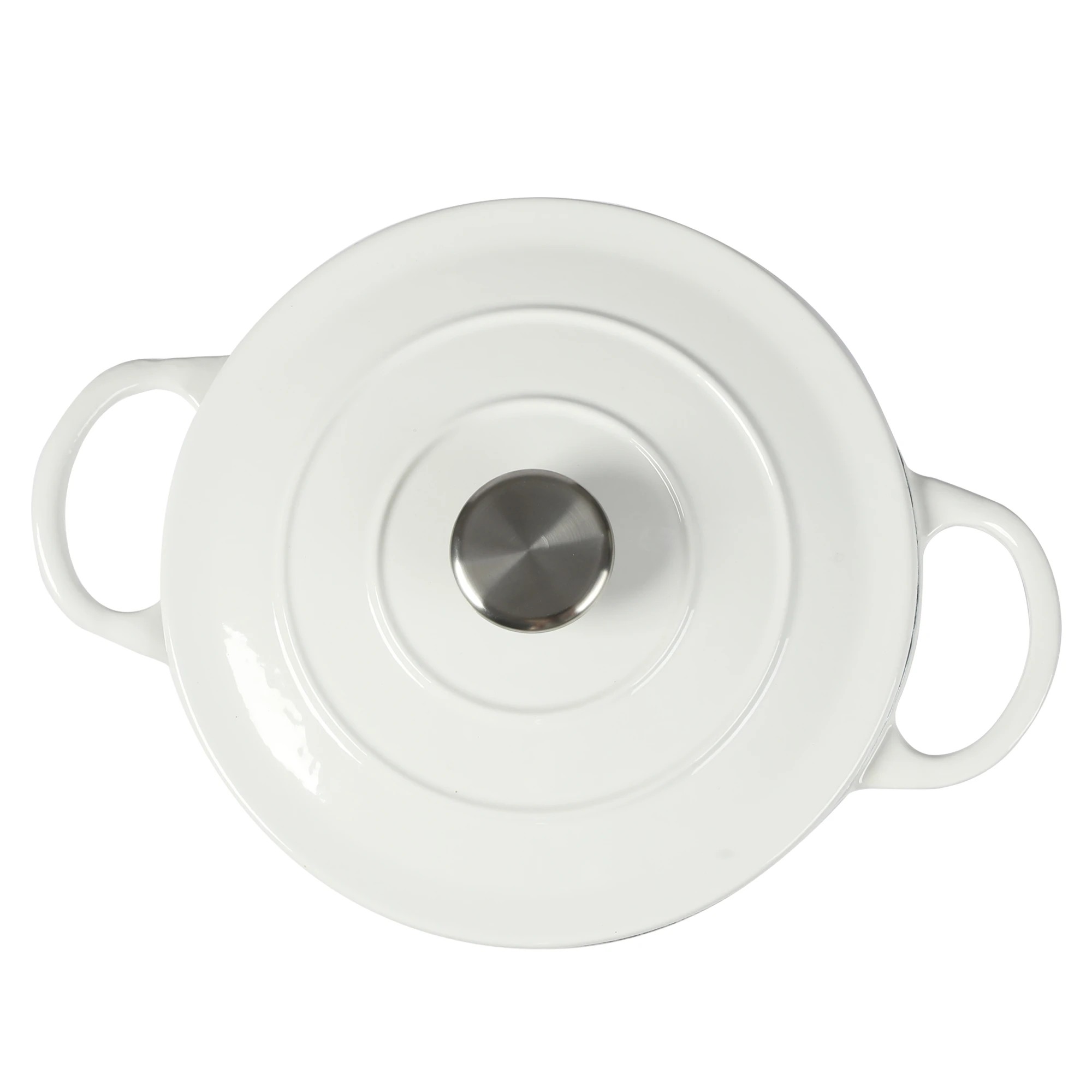 5 Toque Enamel Dutch Oven 4L Cast Iron Pan Casserole Pot Slow Cook Cooker with Lid, 5 of 7