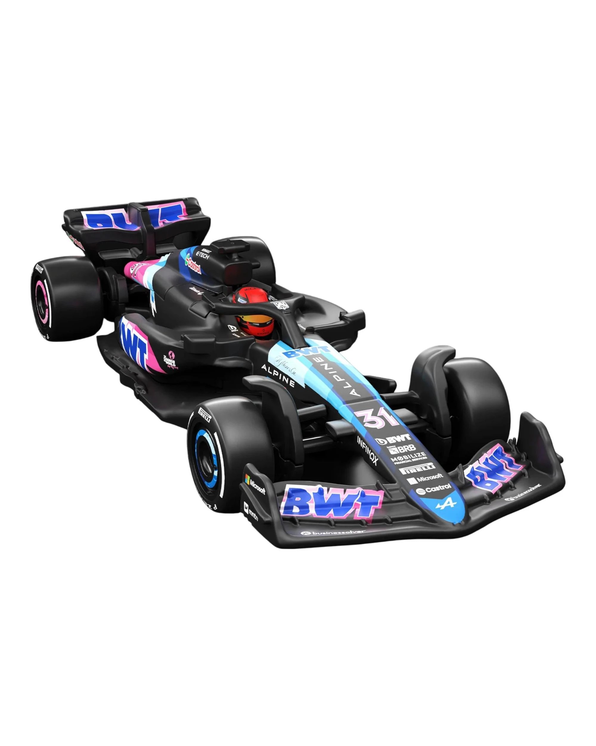 1 Hot Wheels Premium Formula 1 2024 BWT Alpine F1 Team A524 #31 Esteban Ocon Diecast Vehicle, 1 of 5