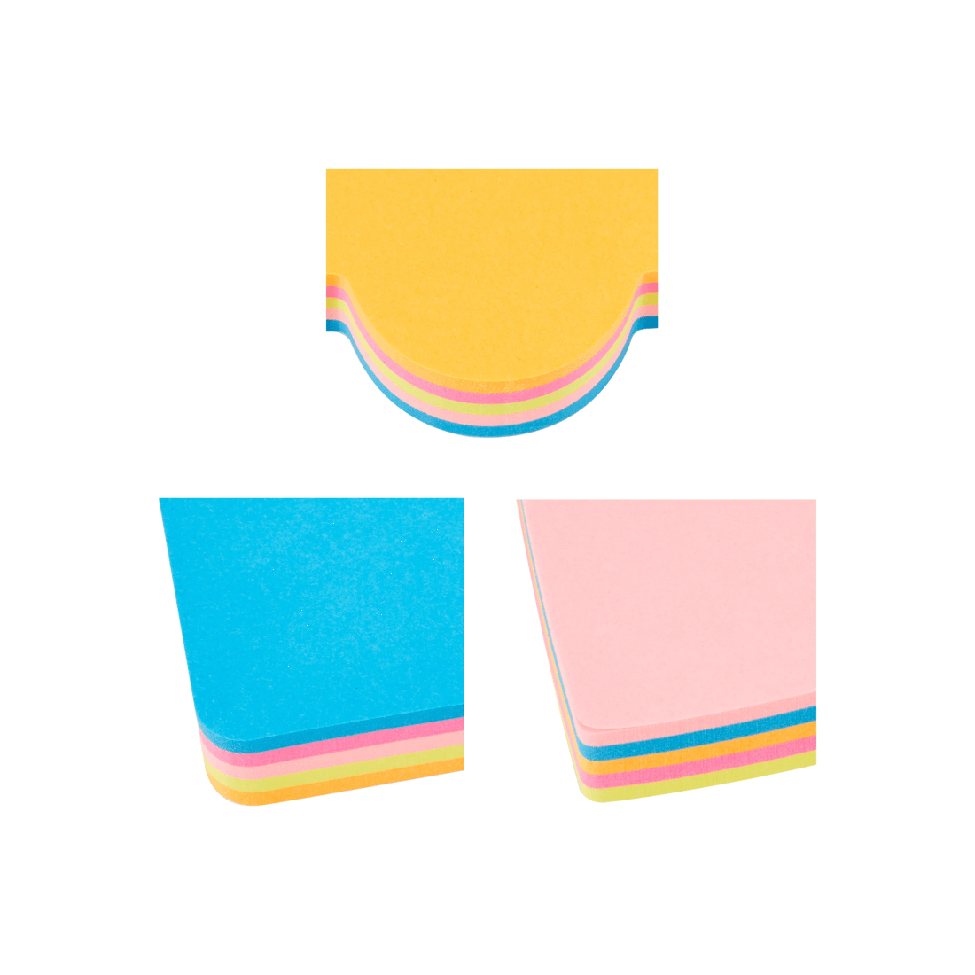 3 100 Pack Shaped Sticky Notes - Assorted, 3 of 4