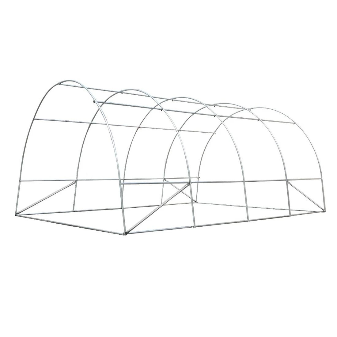 3 Green Fingers Greenhouse Walk in Green House Tunnel Plant Garden Shed Dome - Green, 3 of 6