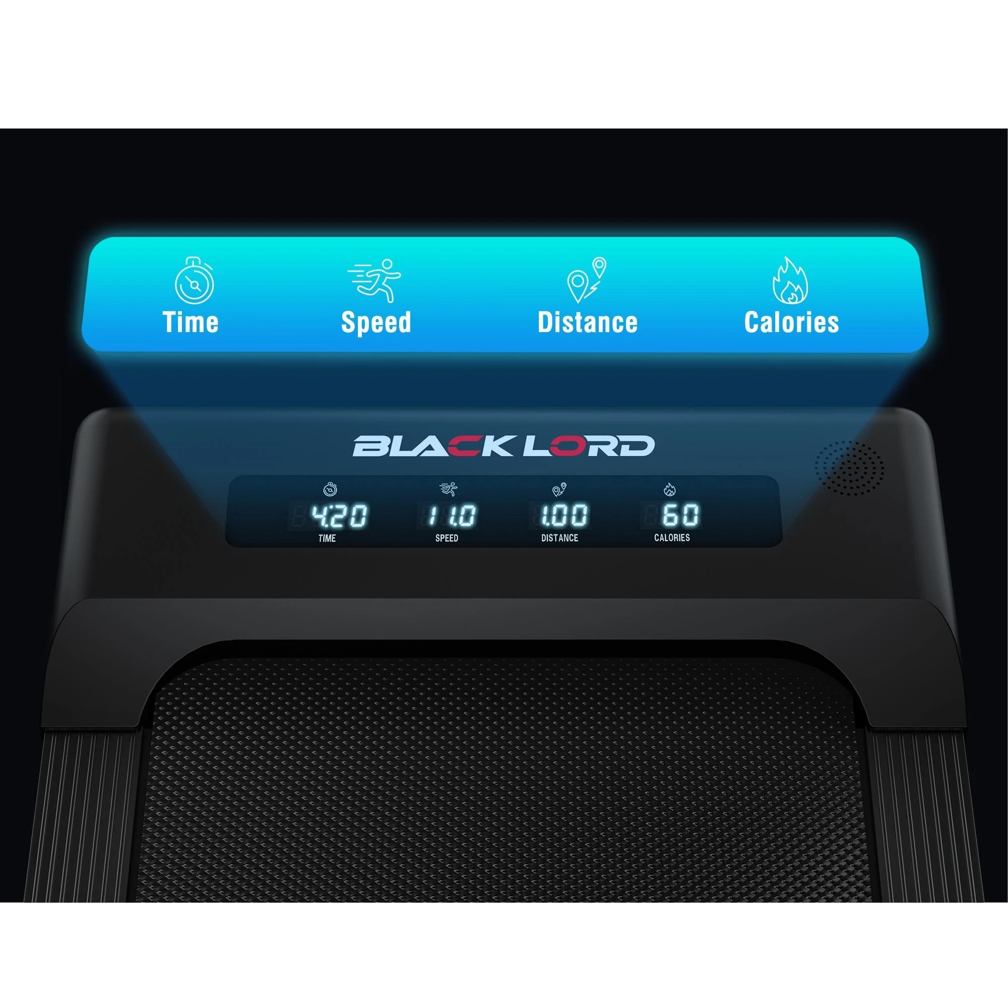 5 Black Lord Treadmill Electric Walking Pad Under Desk Home Gym 400mm - Black, 5 of 8