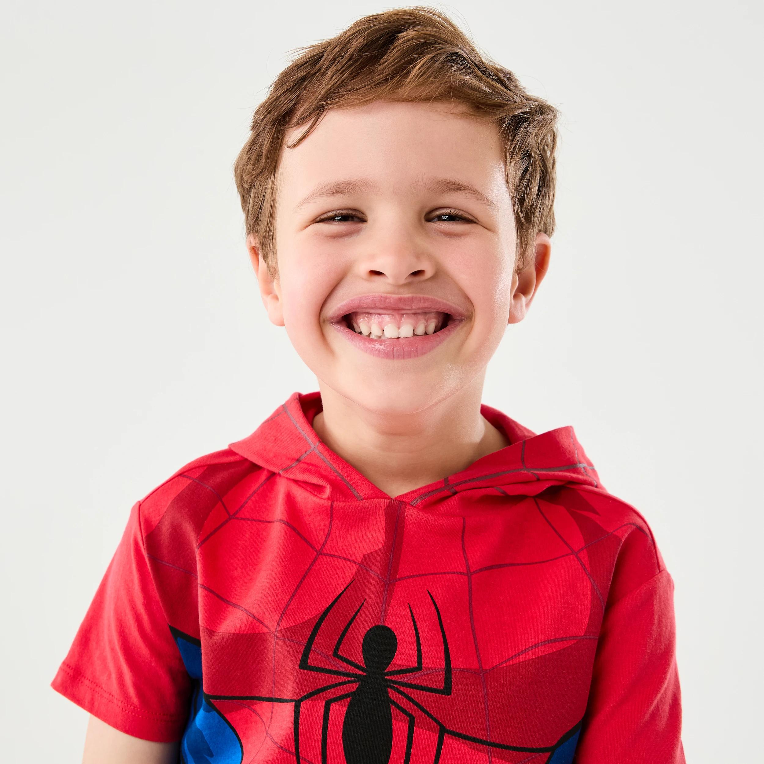 3 Spider-Man License Character Hooded Mesh T-shirt SPIDERMAN, 3 of 8
