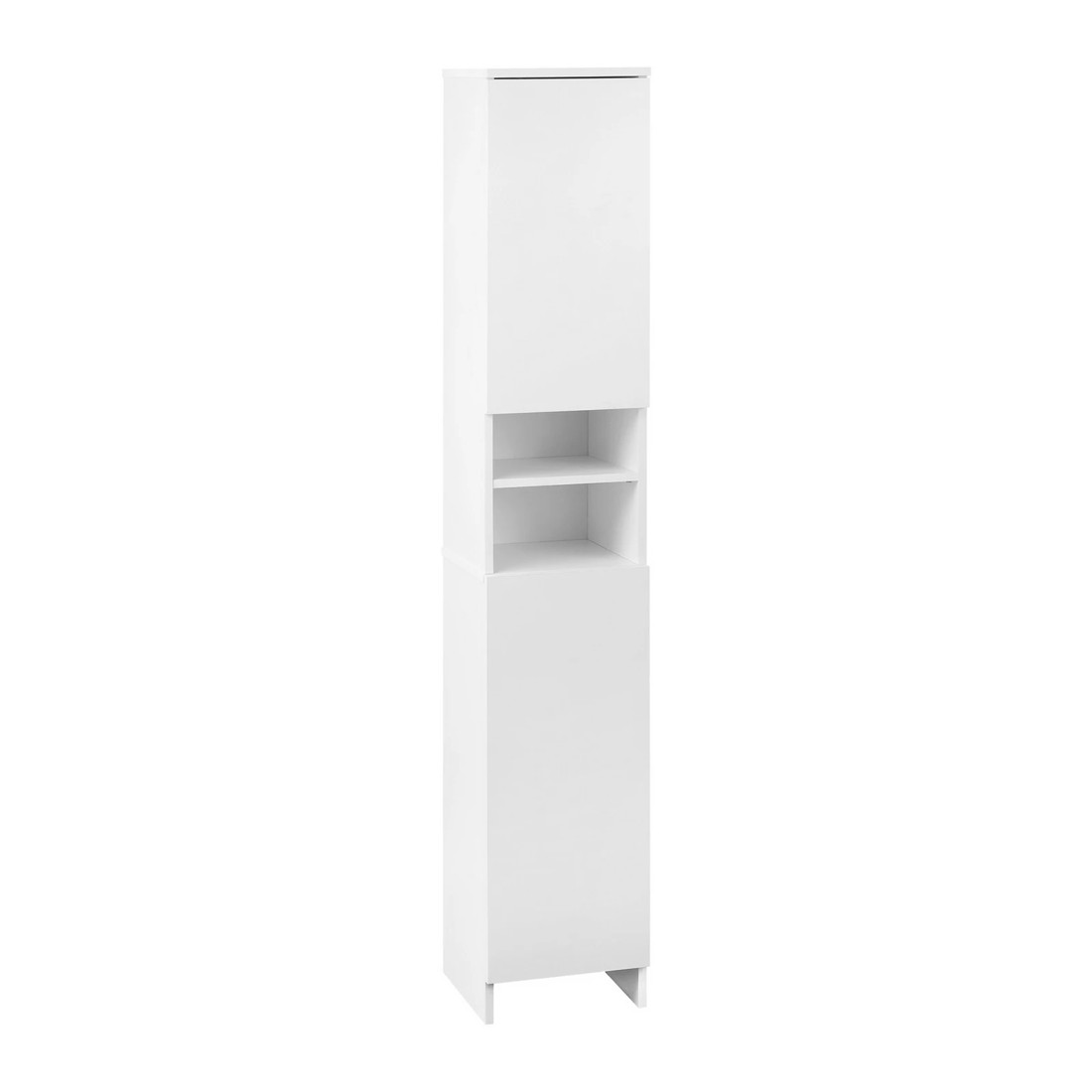 6 Oikiture Cabinet Storage Laundry Tall Slim Toilet Floor  Cupboard
 - White, 6 of 9