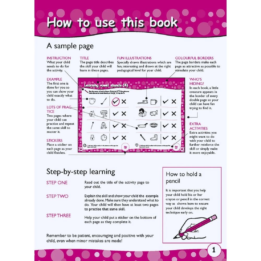 2 Excel Early Skills English Book 5 Vowels, 2 of 4