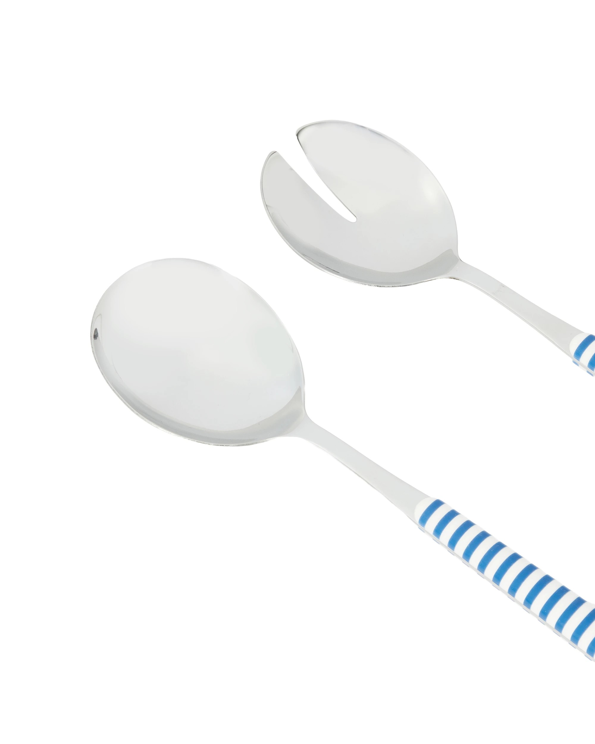 2 2 Pack Blue Stripe Salad Servers, 2 of 6