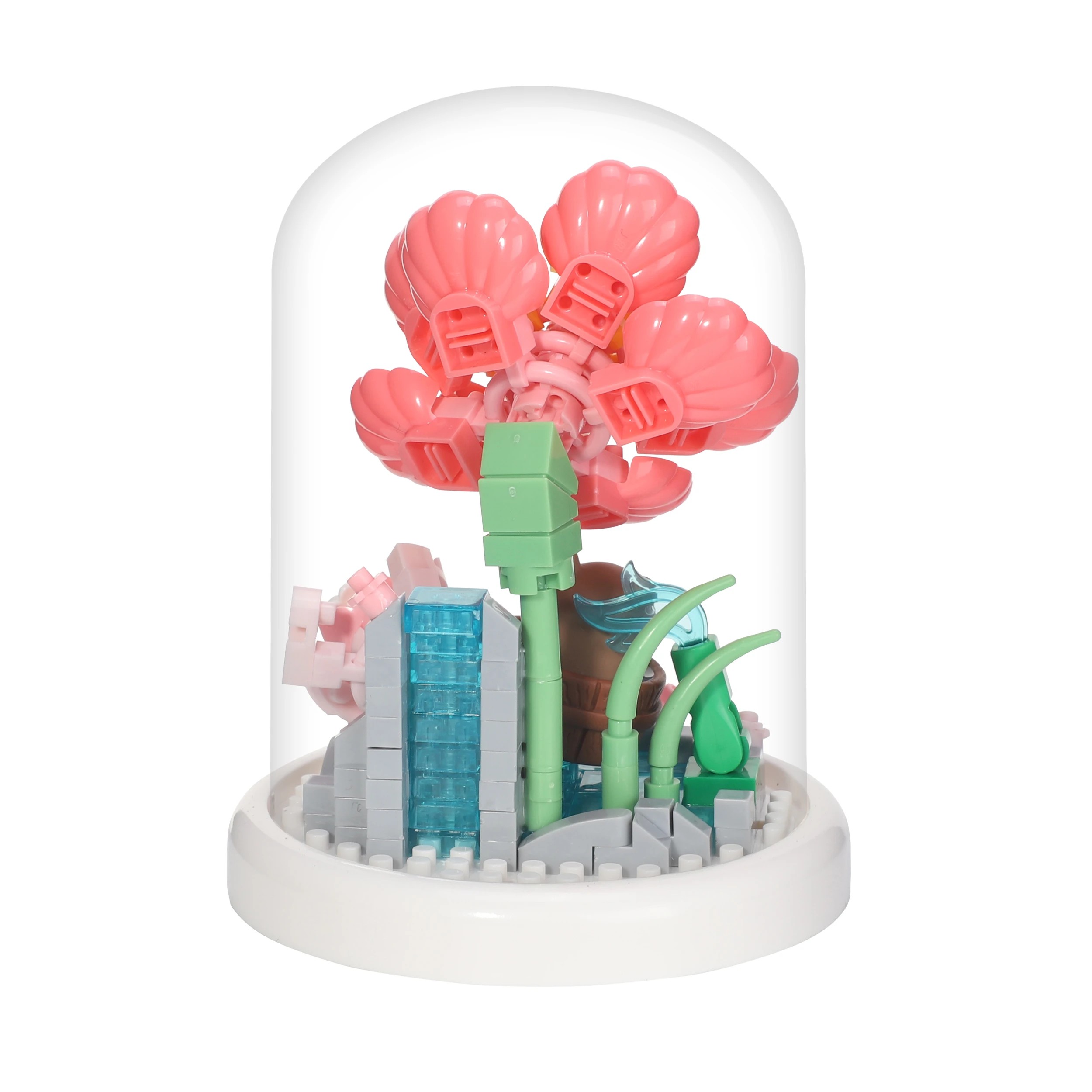 4 Mini Blocks Flower Series: Capybara in Dome - Assorted, 4 of 9