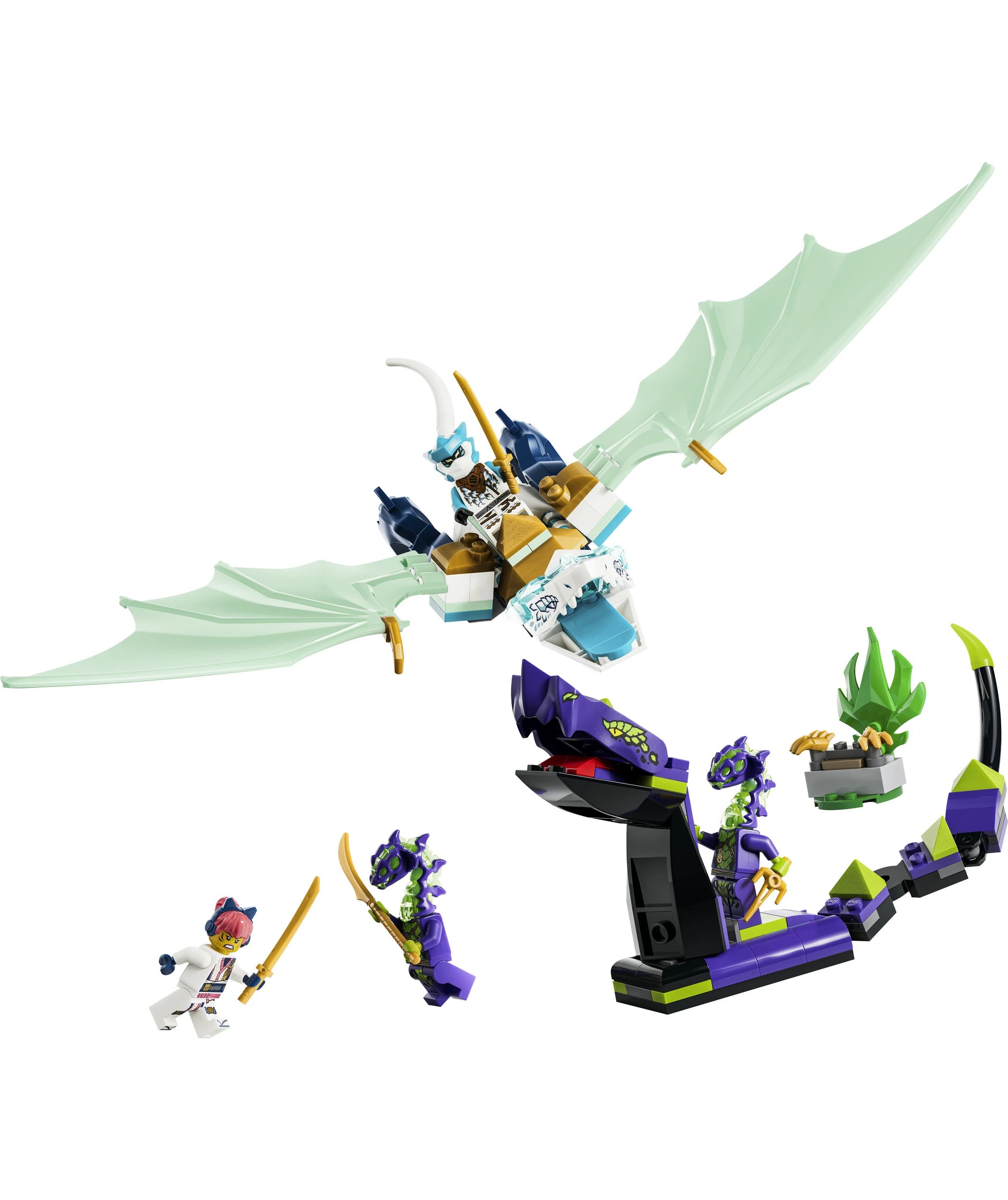 2 LEGO Ninjago Zane's Ice Dragon Battle 71865, 2 of 9