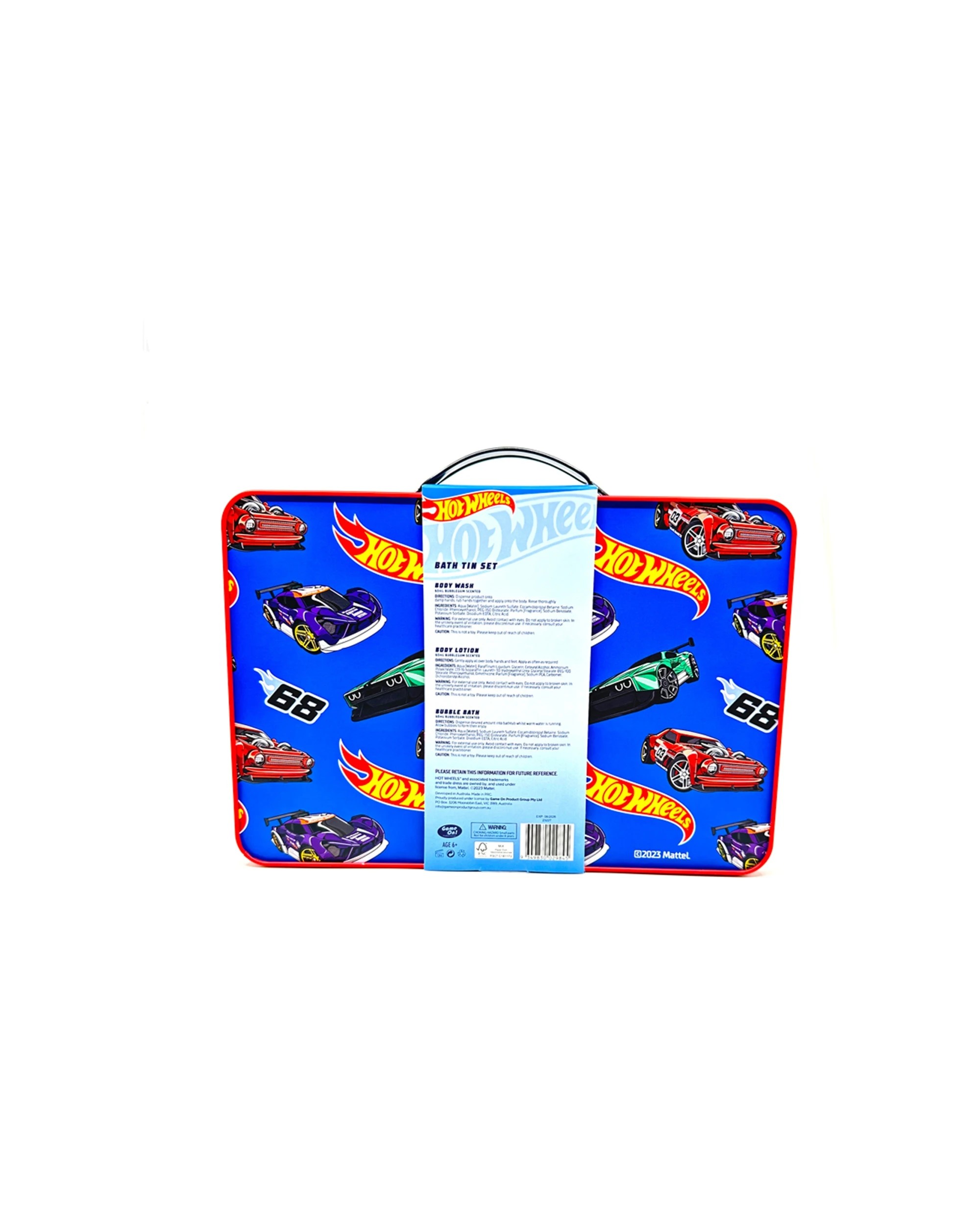 2 Hot Wheels Bath Tin Body Wash Loofah Lotion Kids Toiletry Set - Multi, 2 of 3