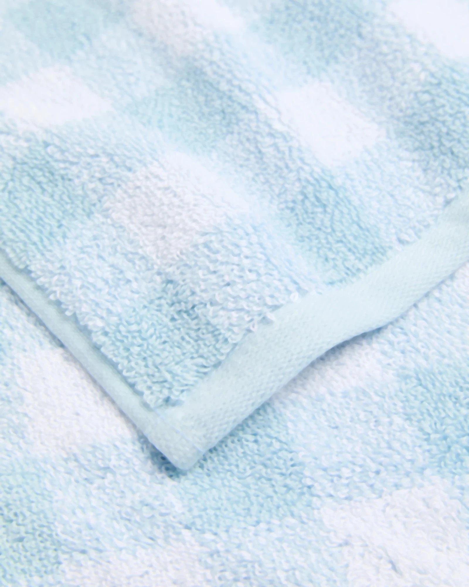 2 Target Georgie Australian Cotton Gingham Bath Sheet - Blue, 2 of 3