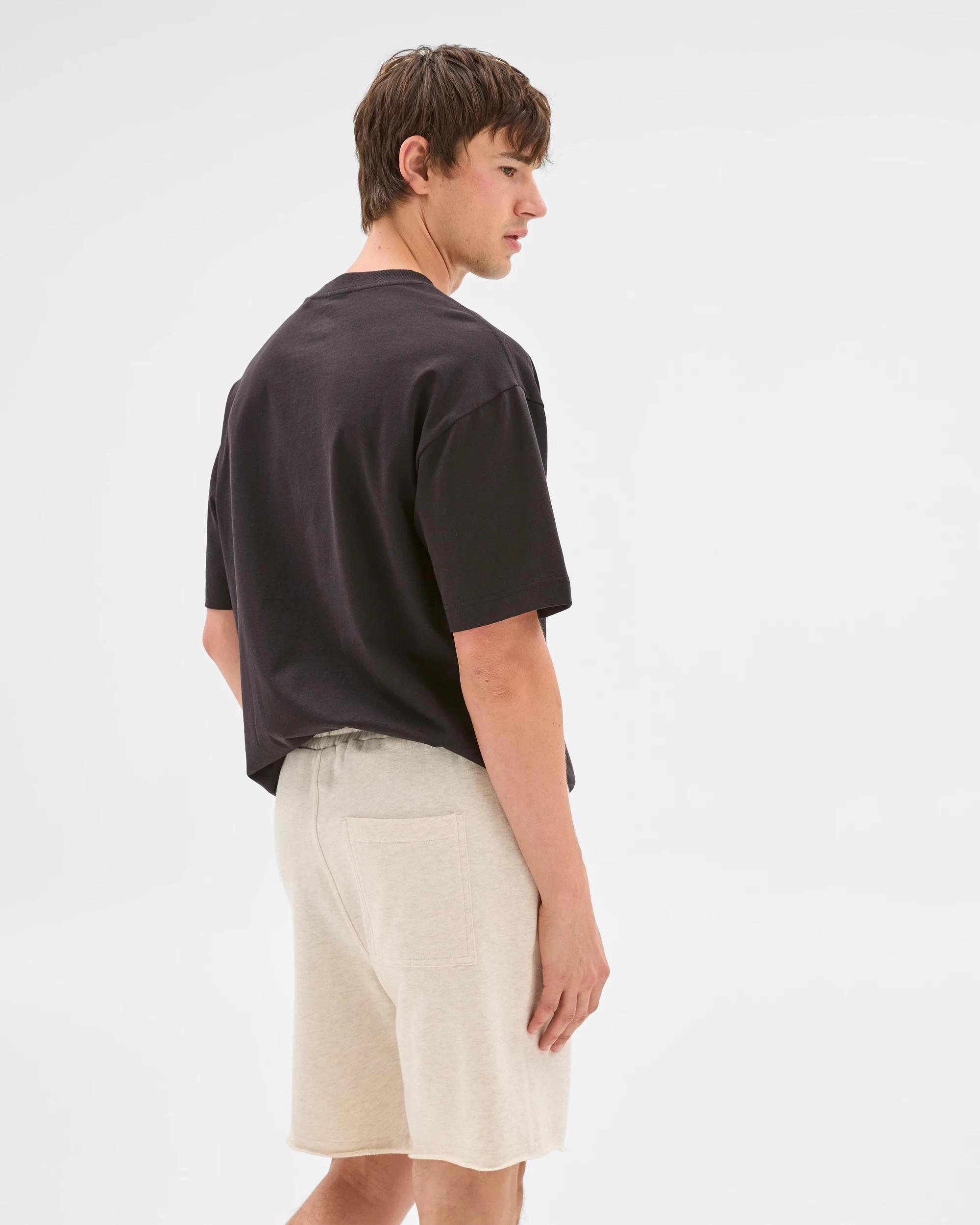 6 Australian Cotton Washed Fleece Shorts - Commons OATMEAL MARLE, 6 of 6