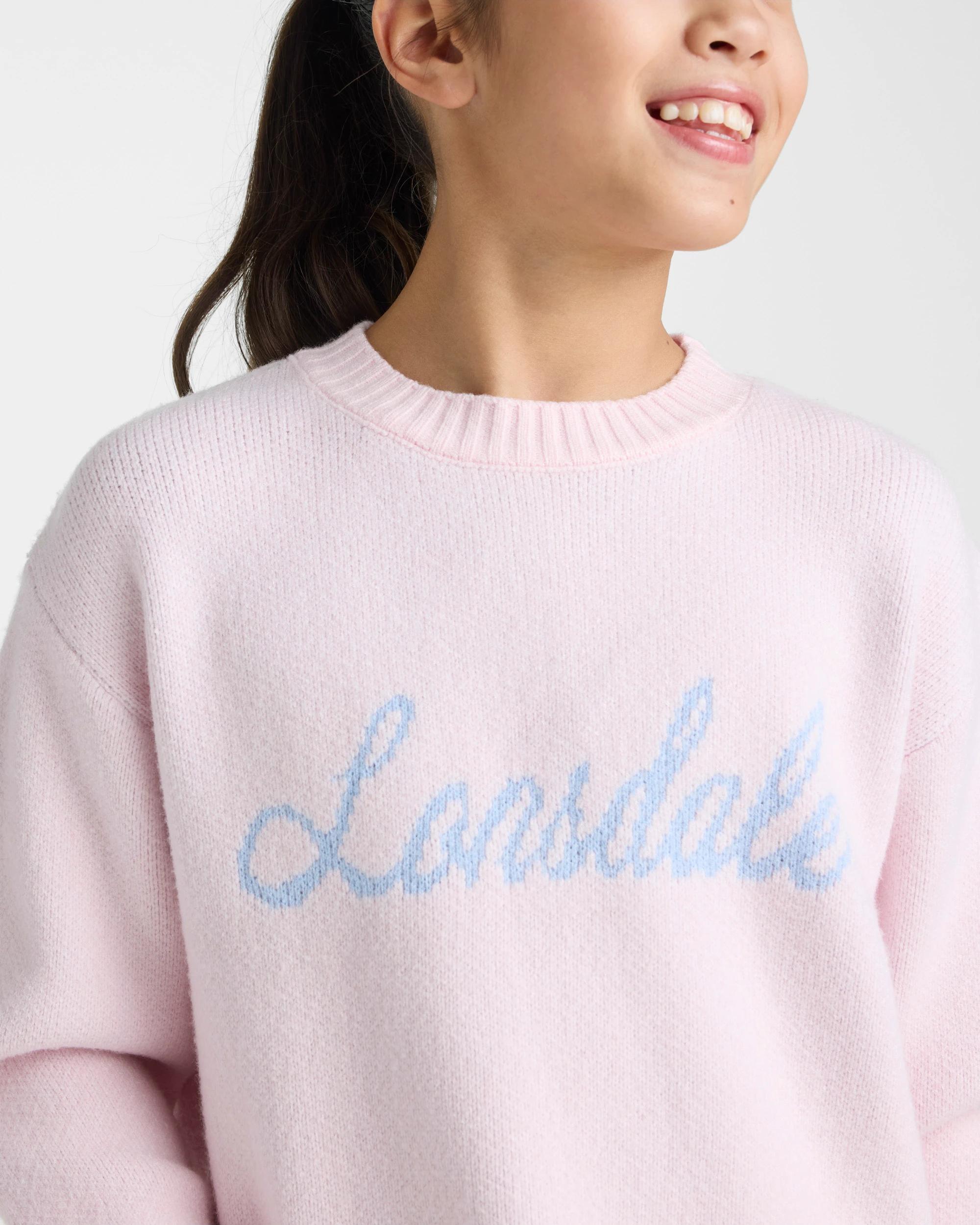 3 Lonsdale London Lonsdale Knit Jumper PINK, 3 of 5
