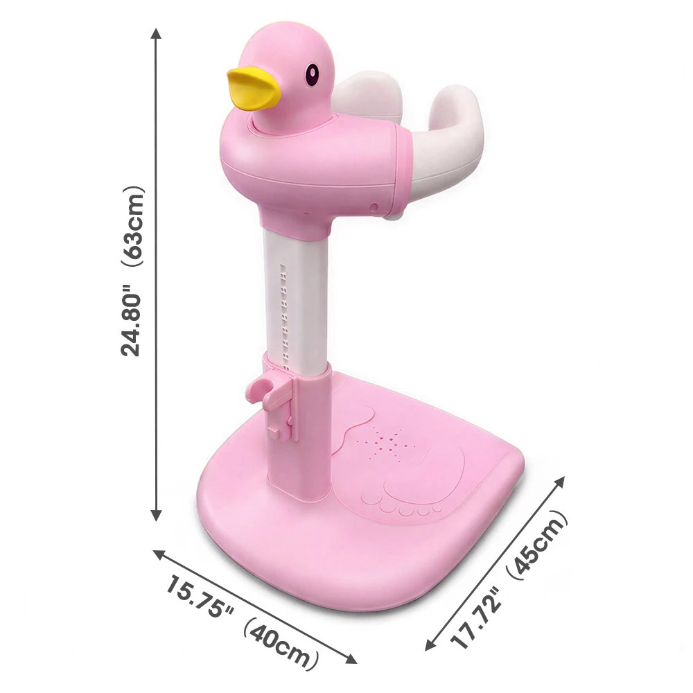 2 PlayPals Baby Shower Stand Adjustable Infant Bathtub Standing Support Rack - Pink, 2 of 3