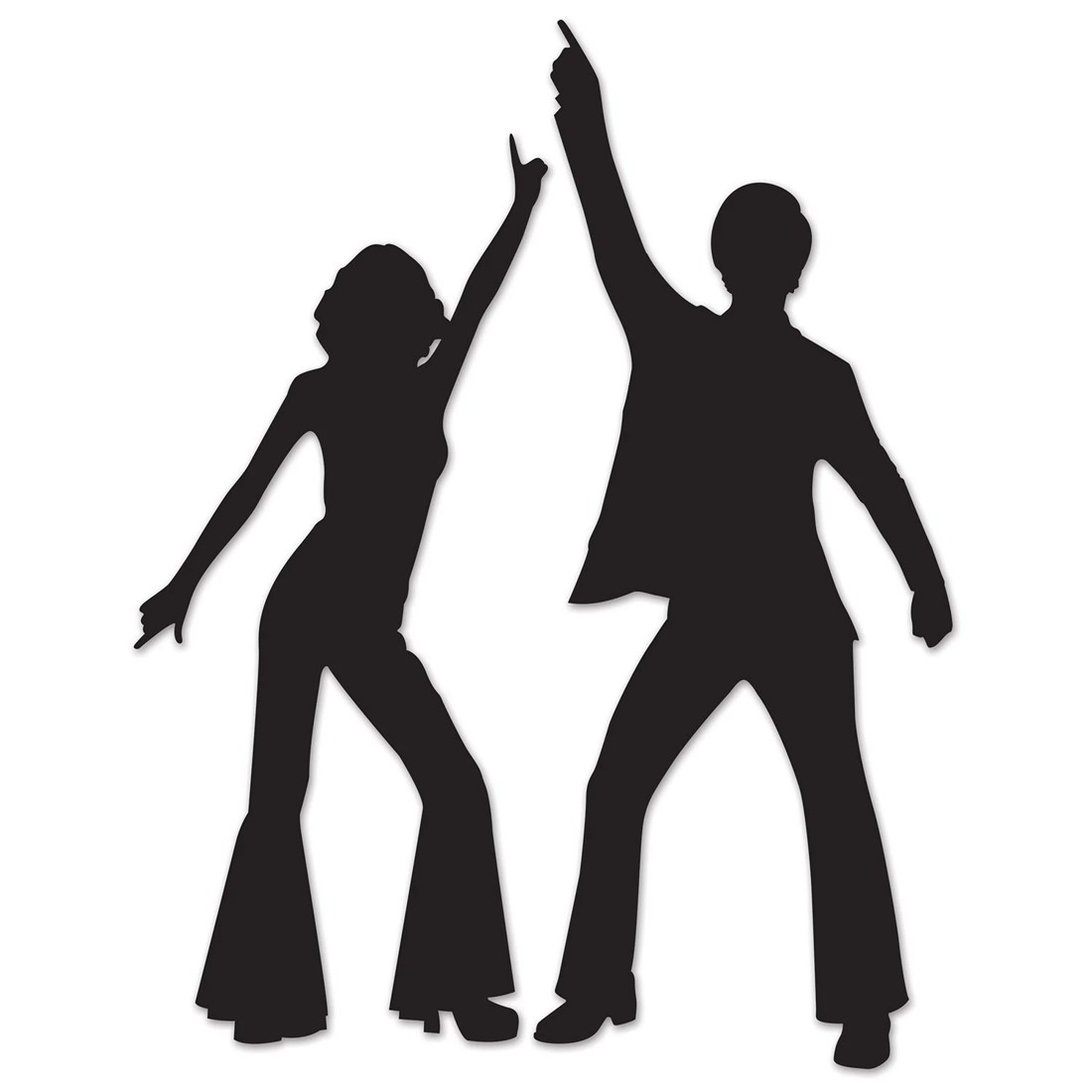 1 Beistle Large Disco Dancer Silhouette Cutouts Wall Decorations Set of 2, 1 of 1