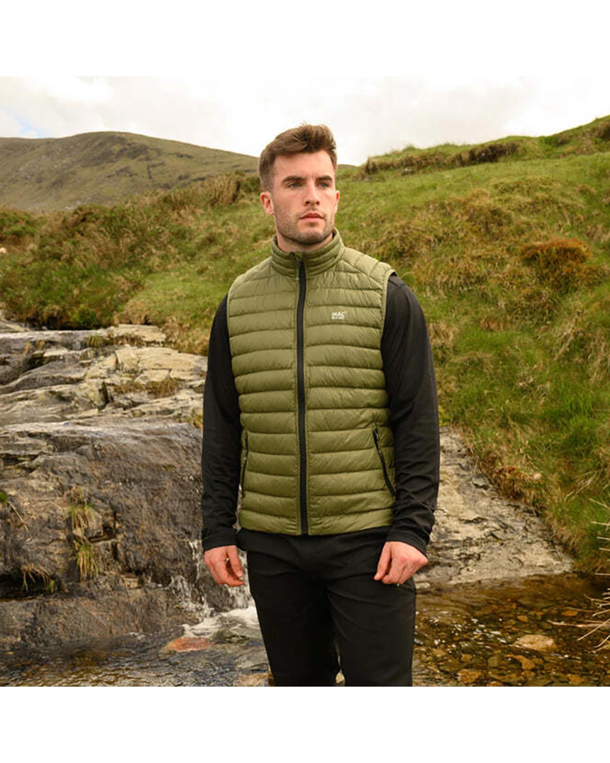 2 Mac In A Sac Adult Mens Alpine Down Vest GREEN, 2 of 7