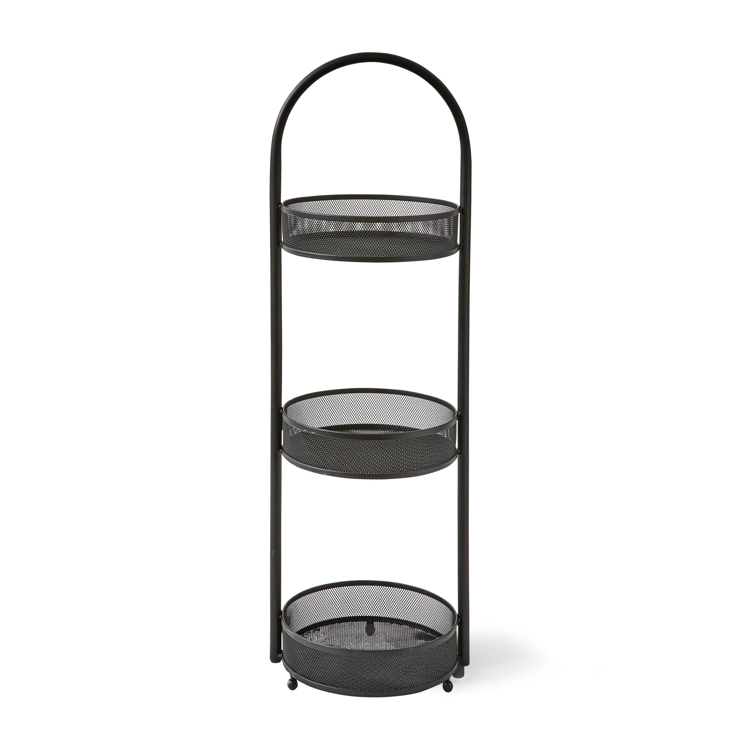 4 3 Tier Floor Caddy - Black, 4 of 7