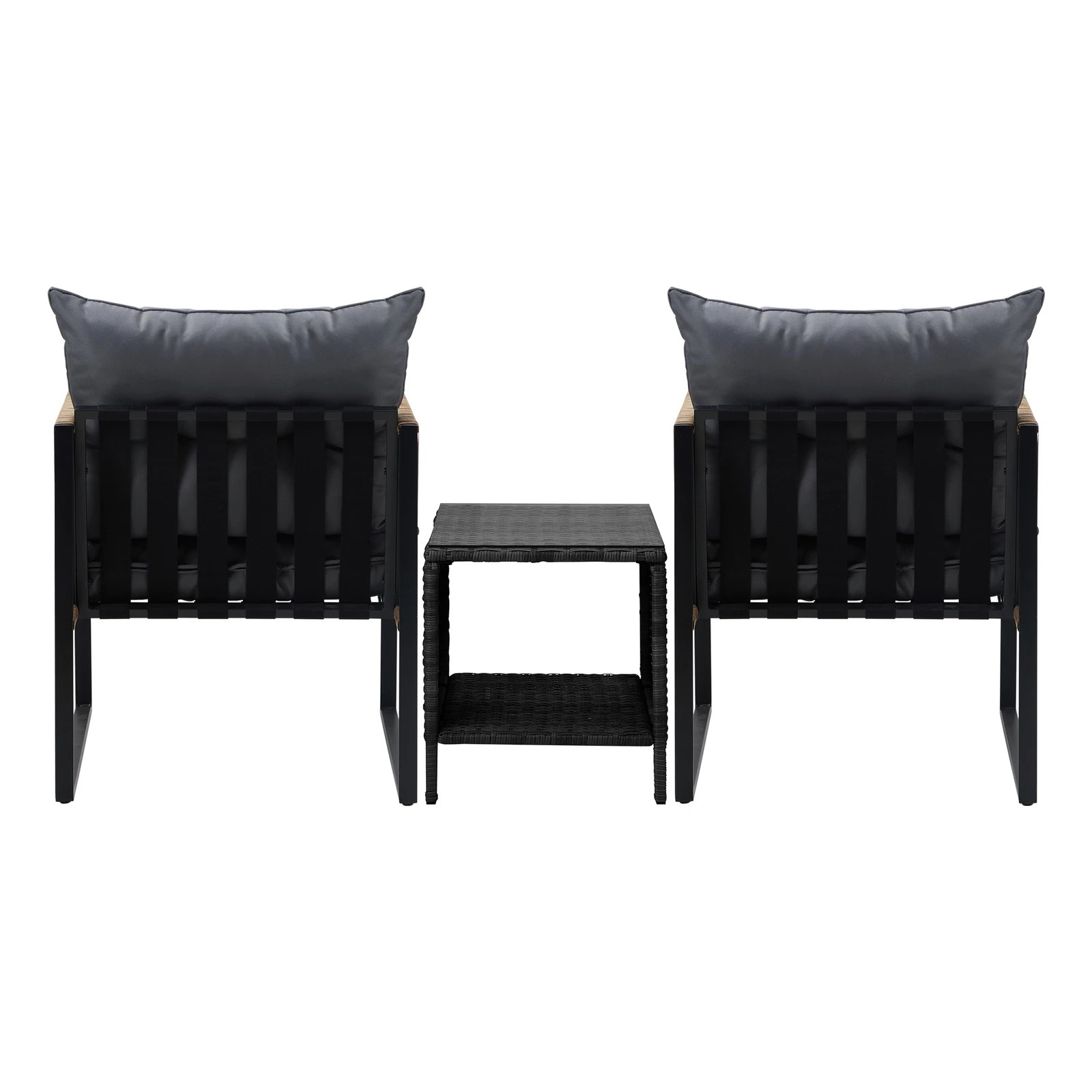 7 Livsip 2 Seater Outdoor Patio Set Rattan Table Garden Lounge Setting Furniture
 - Multi, 7 of 10