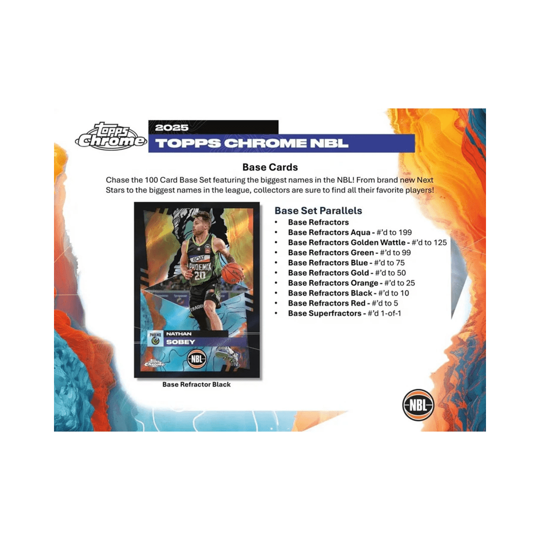 3 Topps 2024/2025 Chrome NBL Basketball Mega Pack, 3 of 5