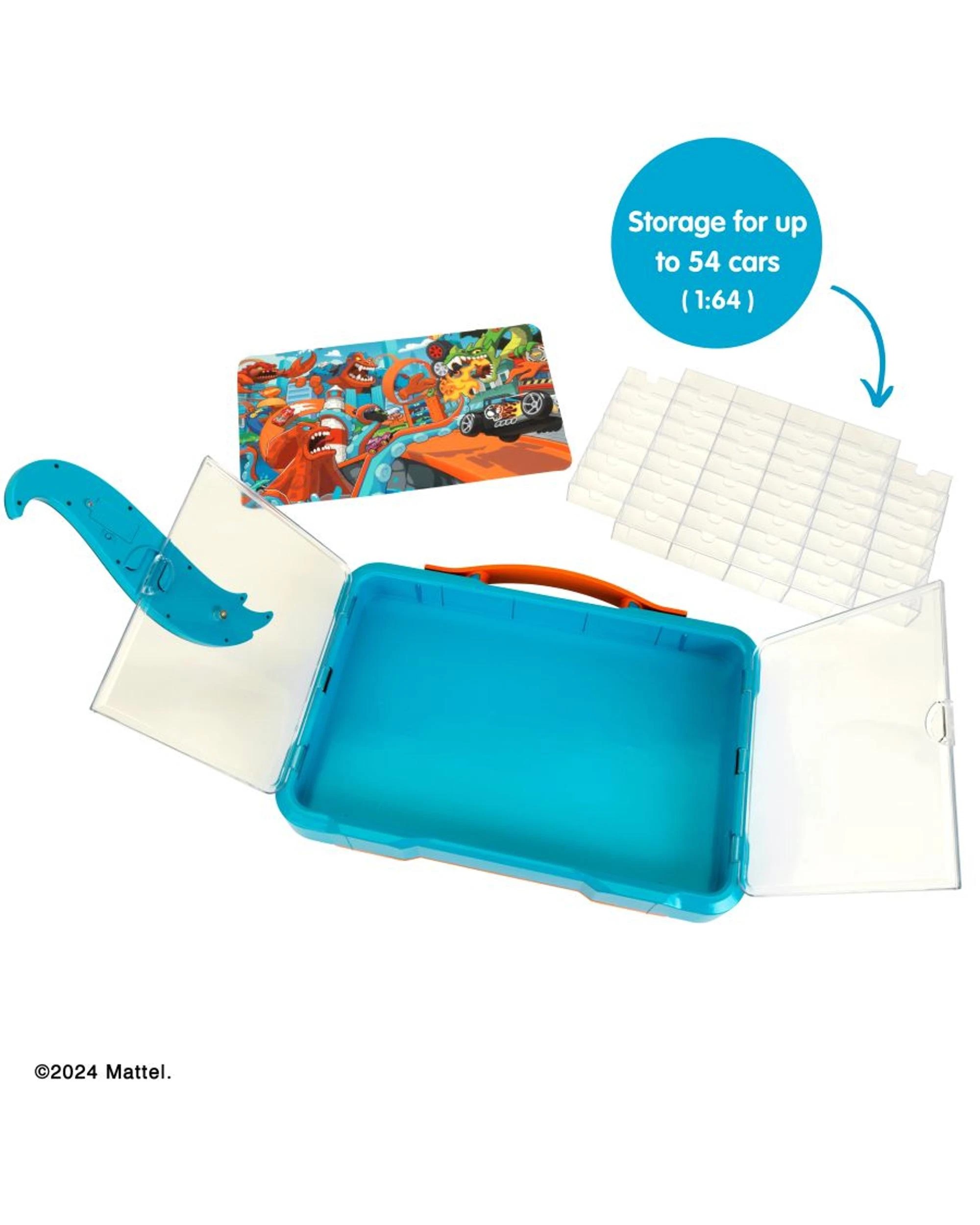 2 Theo Klein Hot Wheels Collector's Case for 54 Cars with Illuminated Logo, 2 of 6