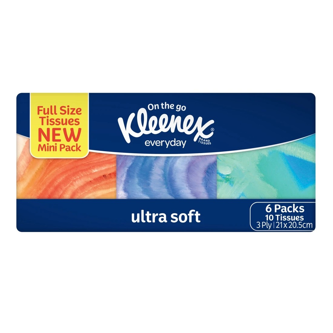 2 6 Pack On The Go Kleenex Everyday Full Size Tissues New Mini Pack, 2 of 7