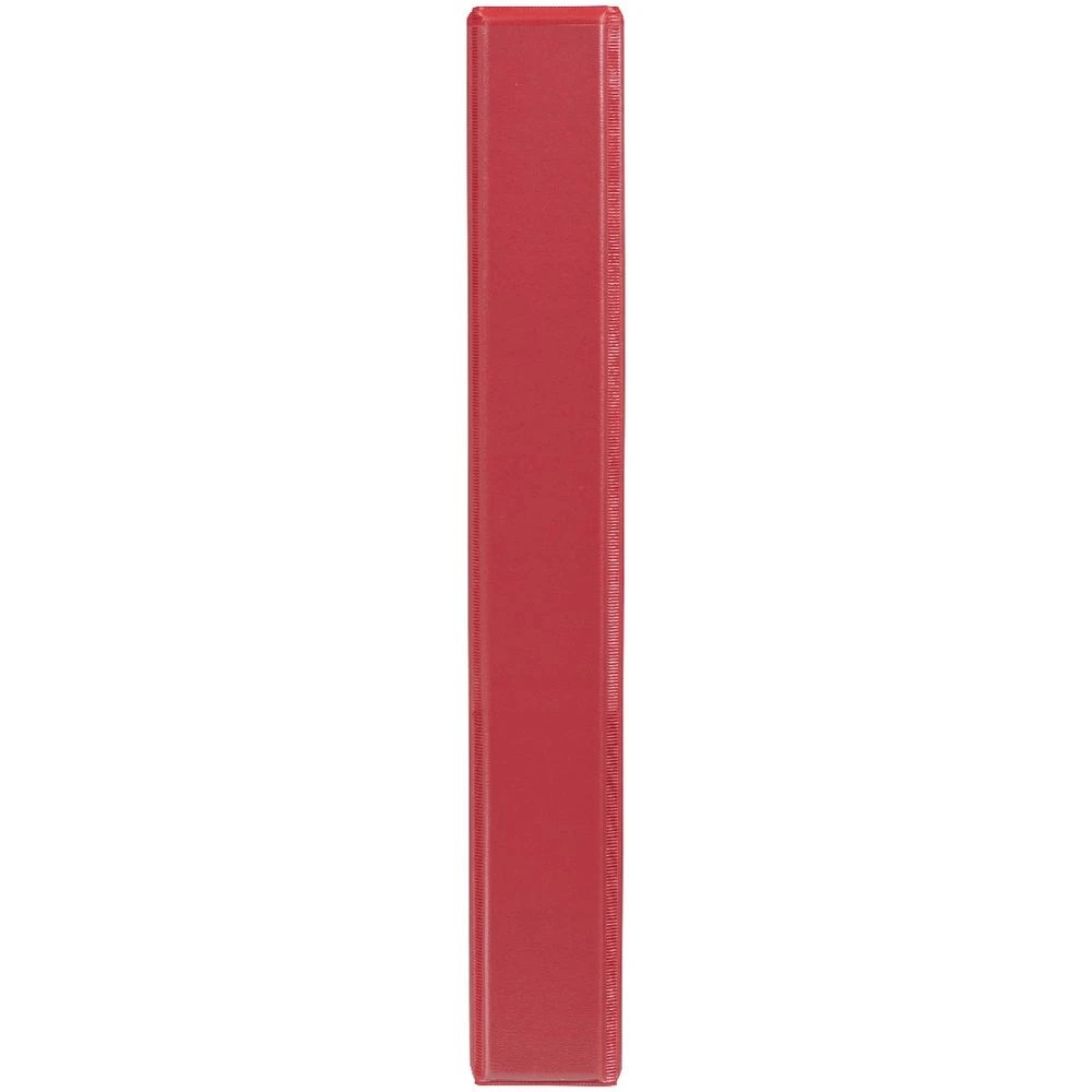 3 J.Burrows Insert Binder A4 2 D-Ring 25mm Red, 3 of 5