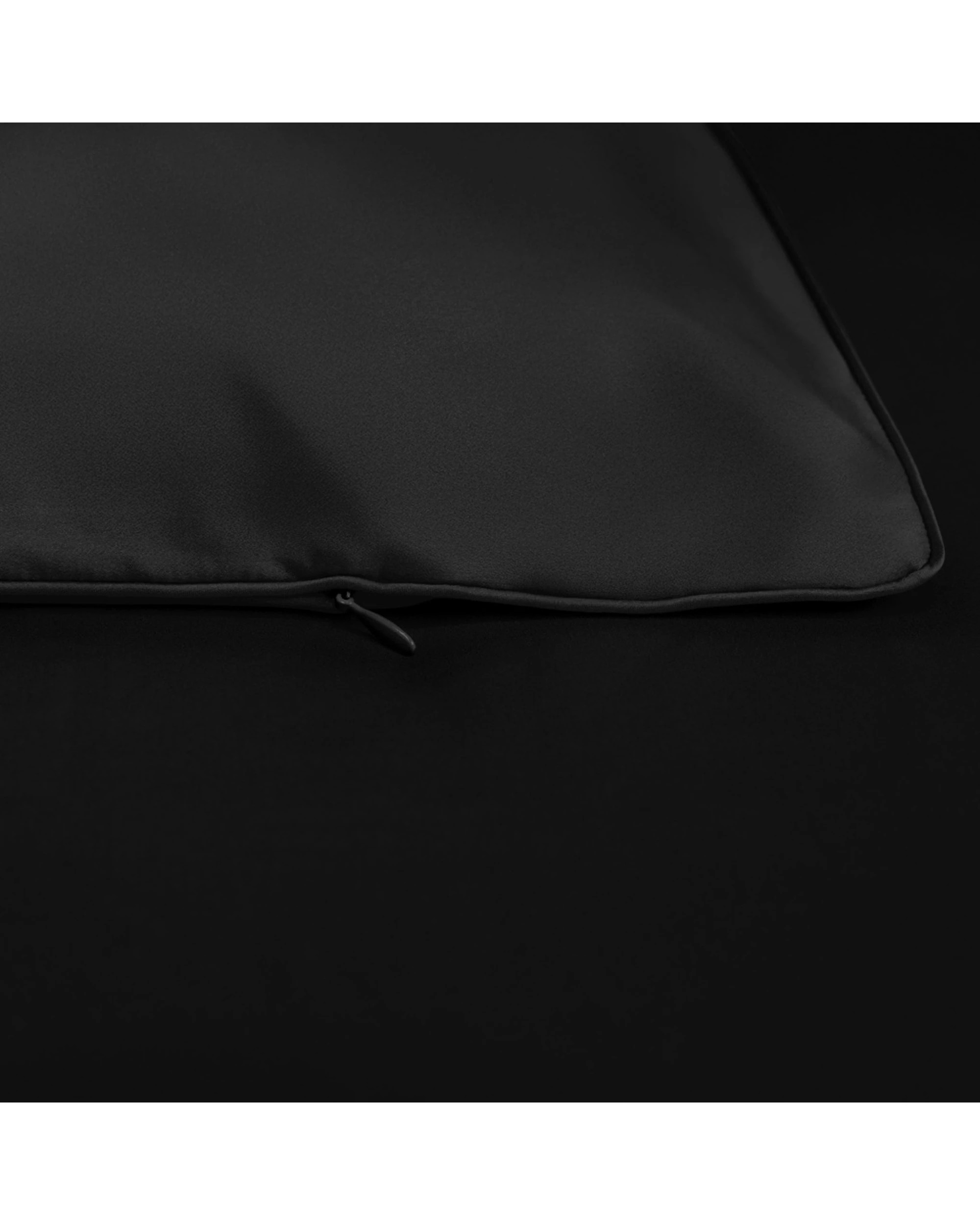 8 Bedding Co Quilt Cover Set 100% Mulberry Silk 22 Momme - Super King Bed - Black, 8 of 8
