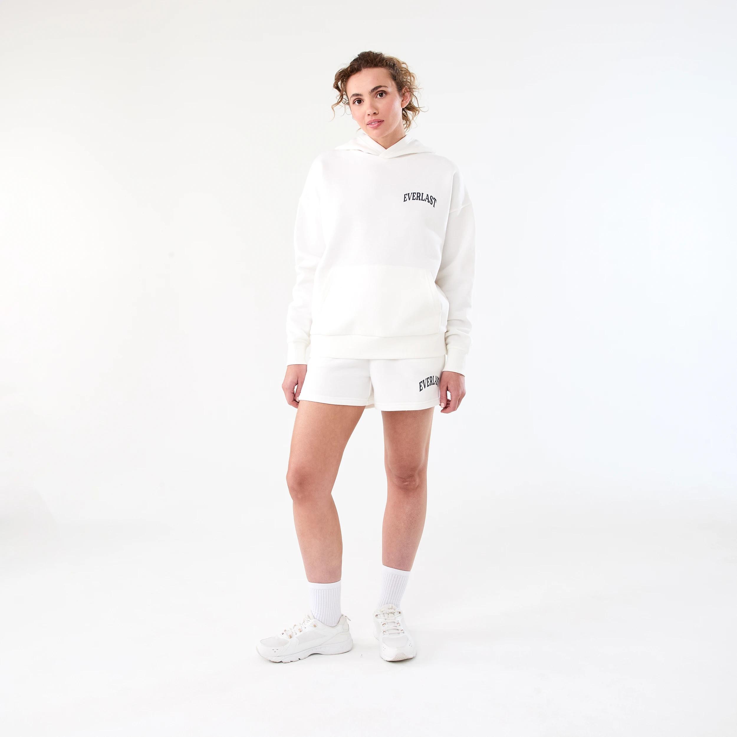 2 Everlast Womens Collegiate Oversized Hoodie EVERLAST COLLEGIATE CREAM, 2 of 9