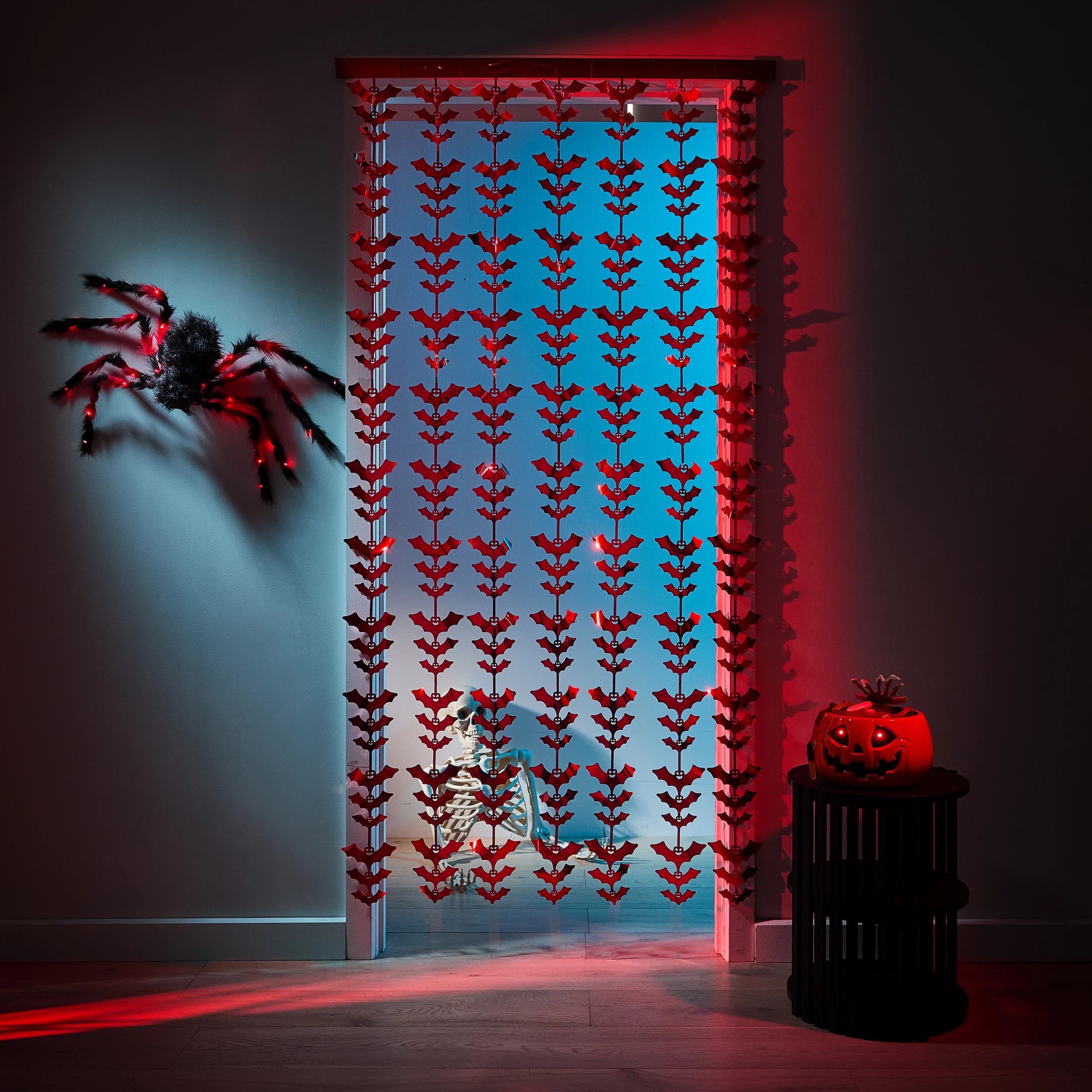 1 Red Bat Foil Curtain, 1 of 6