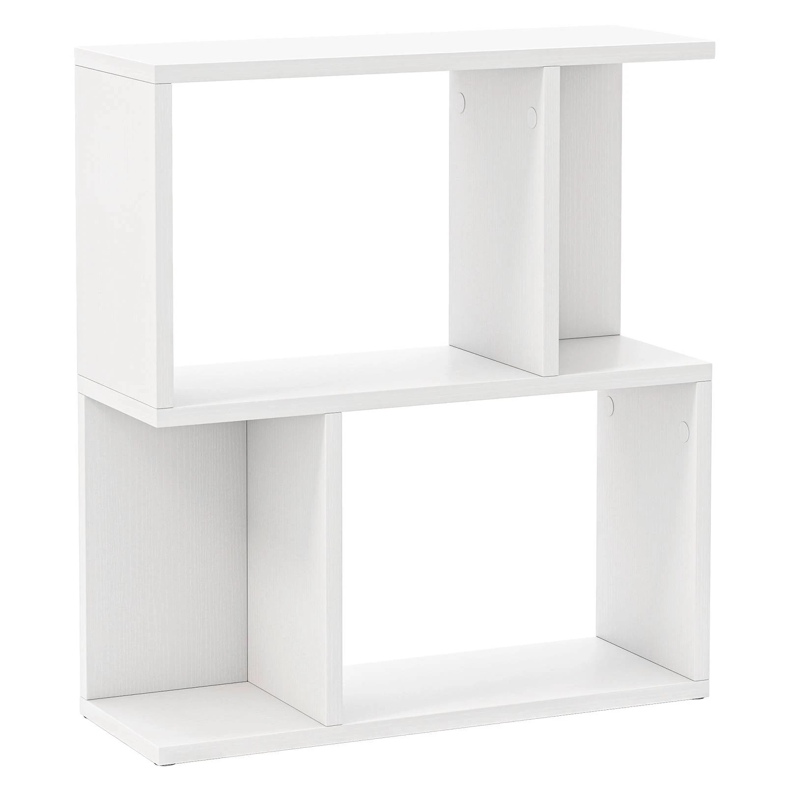 1 Costway 3-Tier Bookshelf Display Shelf for Small Space Bookcase Display Storage Rack - White, 1 of 4