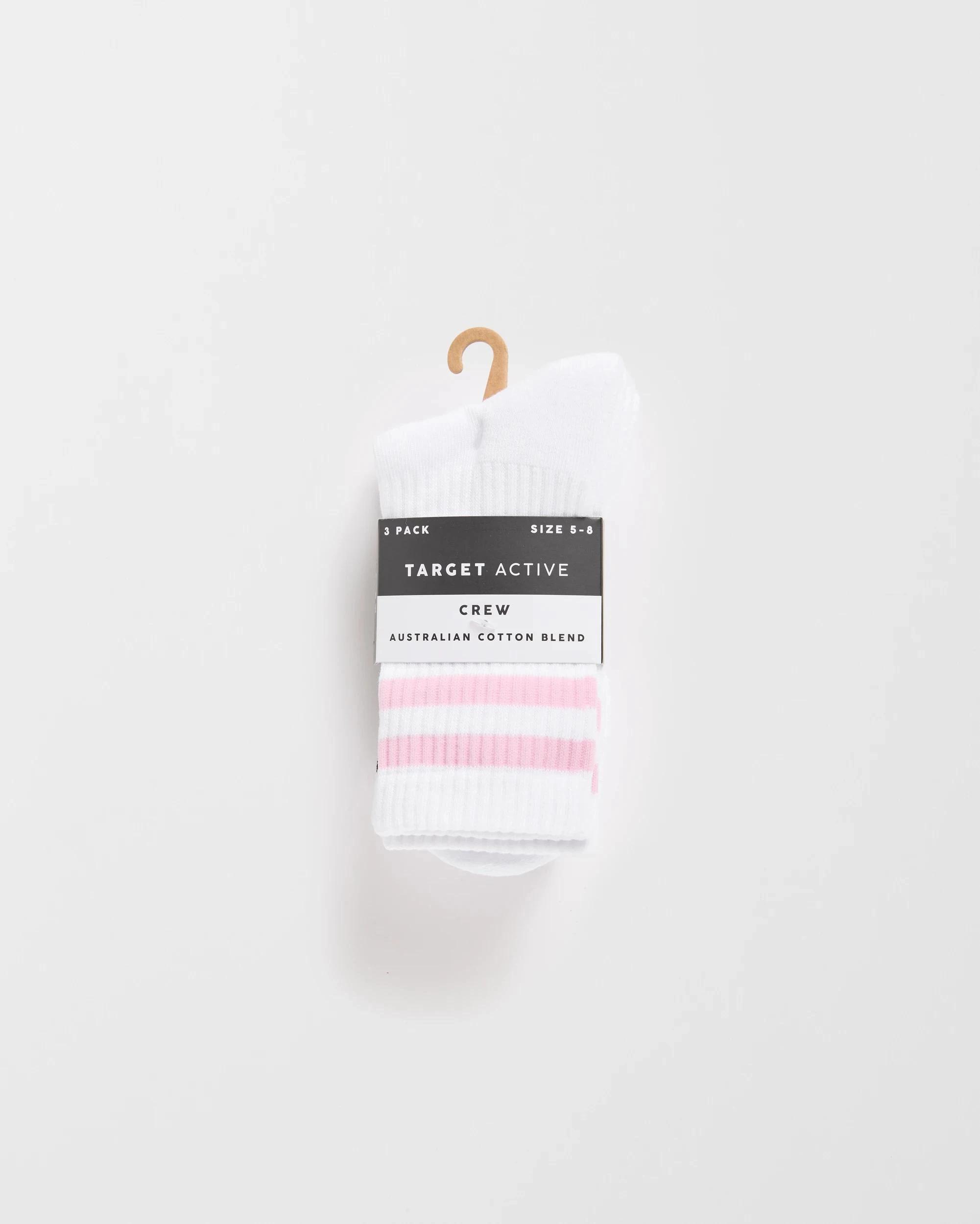 3 Target Woman Sport Crew Socks 3 Pack MULTI, 3 of 3