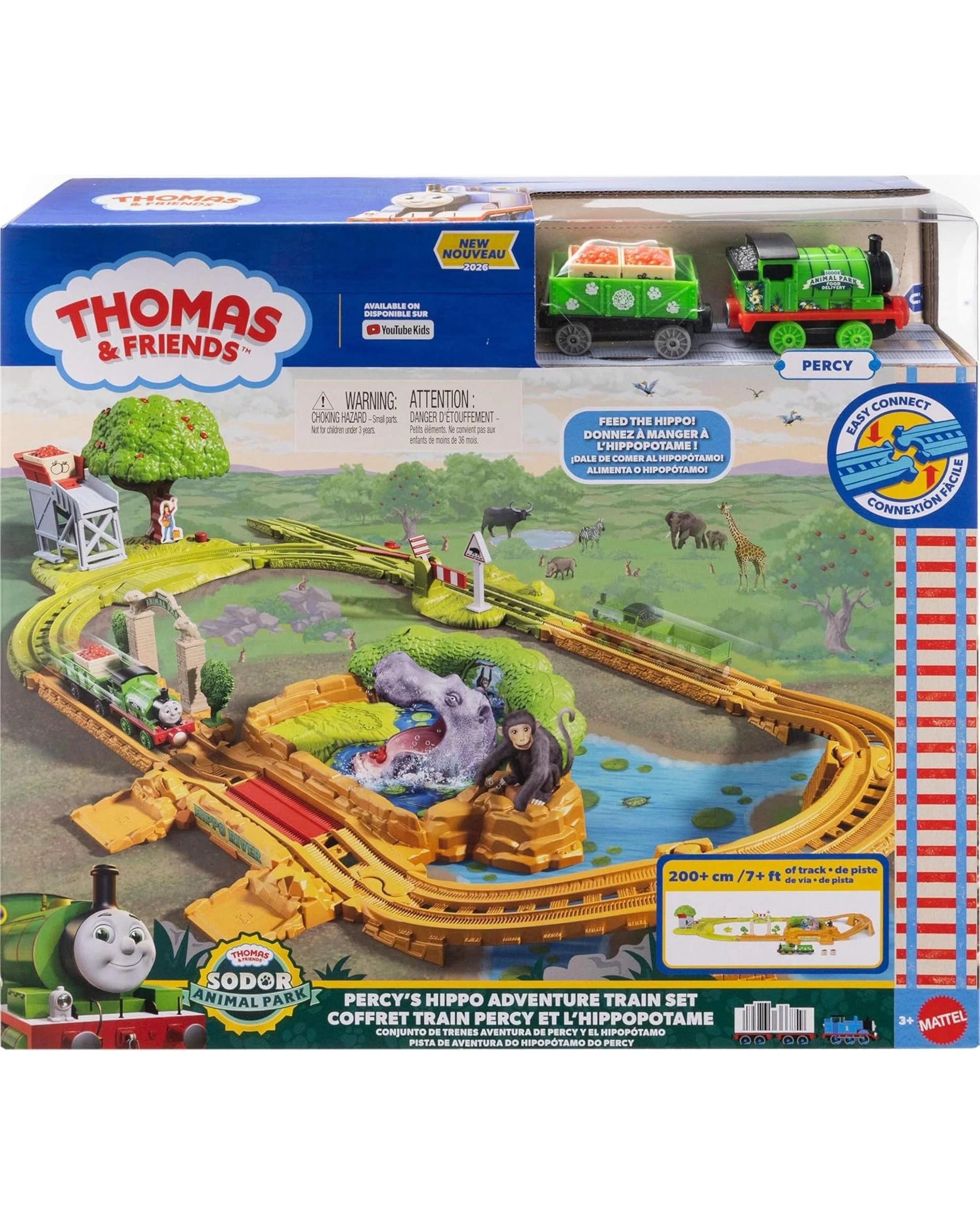 1 Fisher-Price Thomas and Friends Sodor Animal Park Percy's Hippo Adventure Train Set, 1 of 4