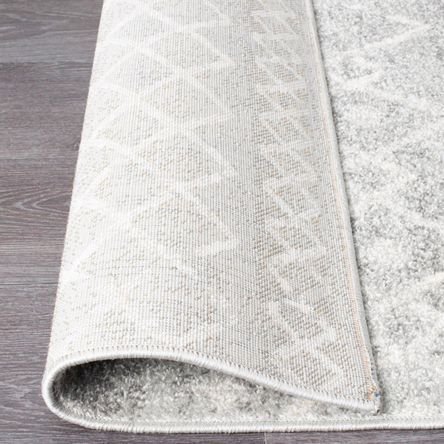 9 Common Ground Rugs Bluebay 453 200x200cm - Medium Round Power Loomed Pet Friendly Rug - Silver, 9 of 9