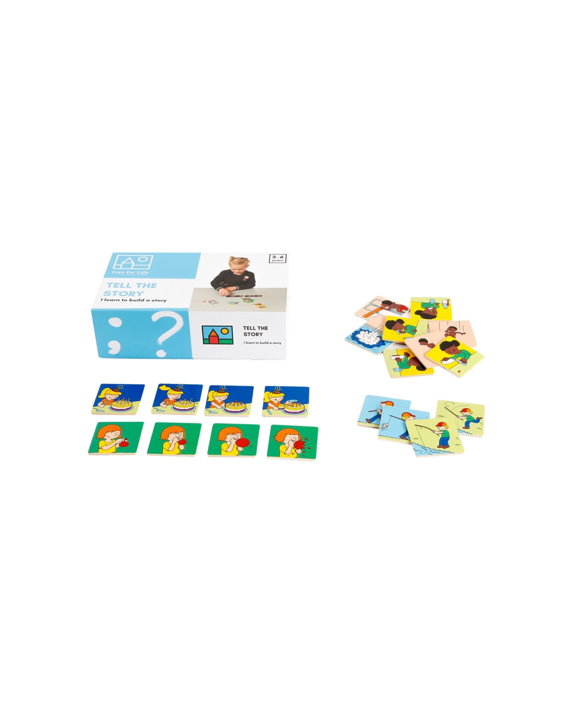 2 TFL Tell The Story Educational Toy Sequencing Activity Wooden Image Cards - Multi, 2 of 3