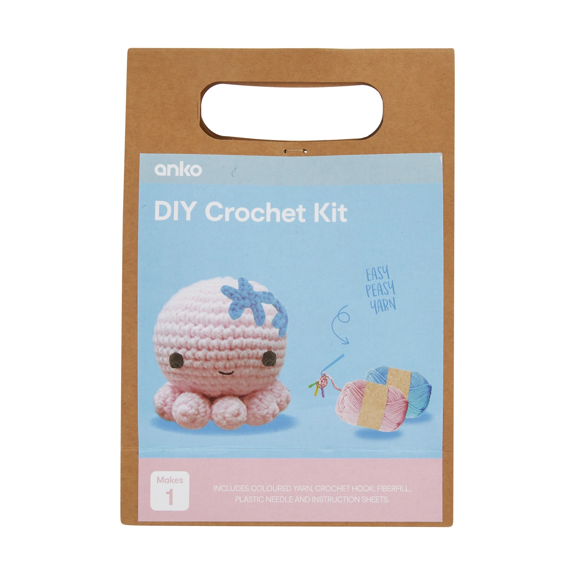 1 DIY Mini Crochet Kit - Octopus, 1 of 3