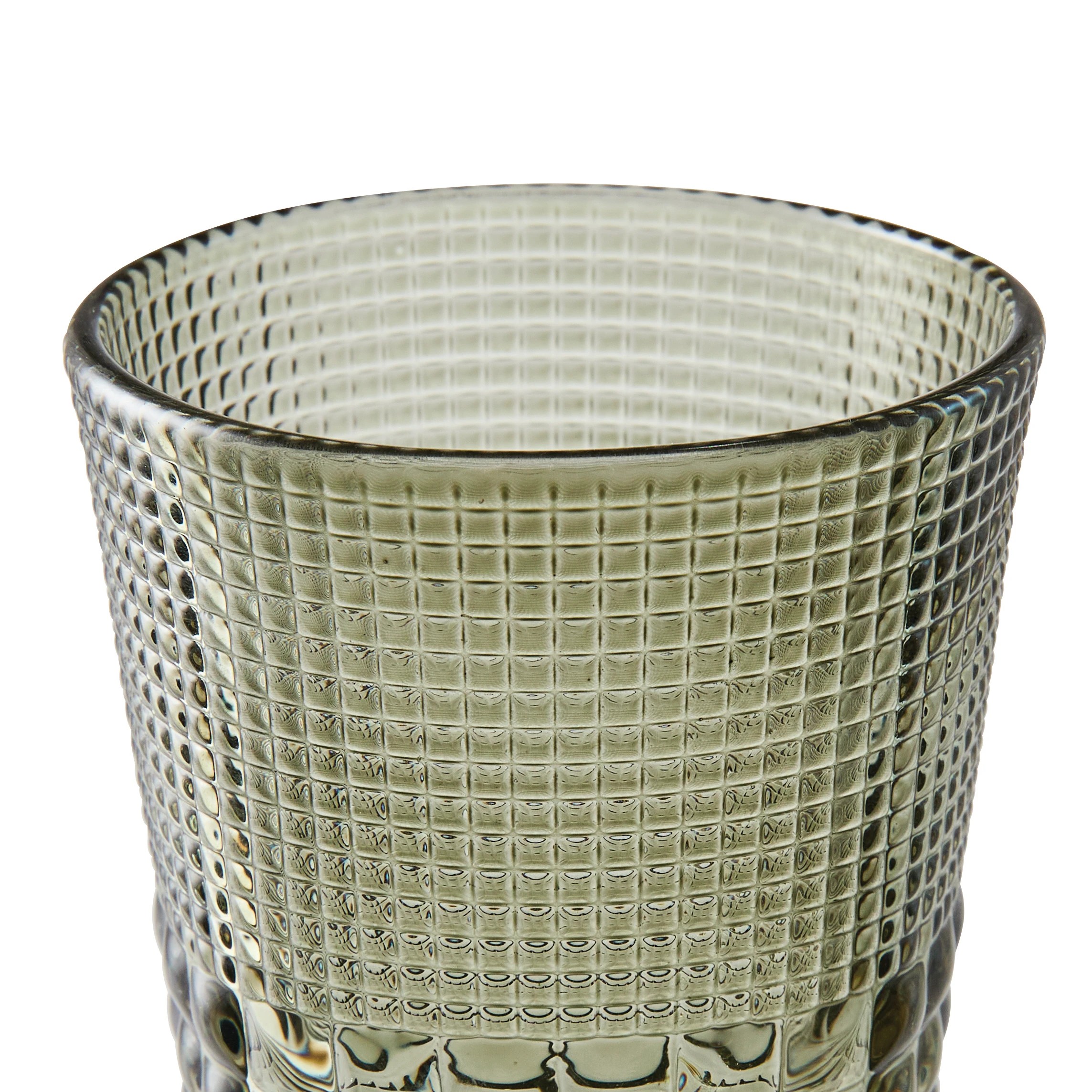 4 6 Green Beaded Tumbler Glasses, 4 of 6