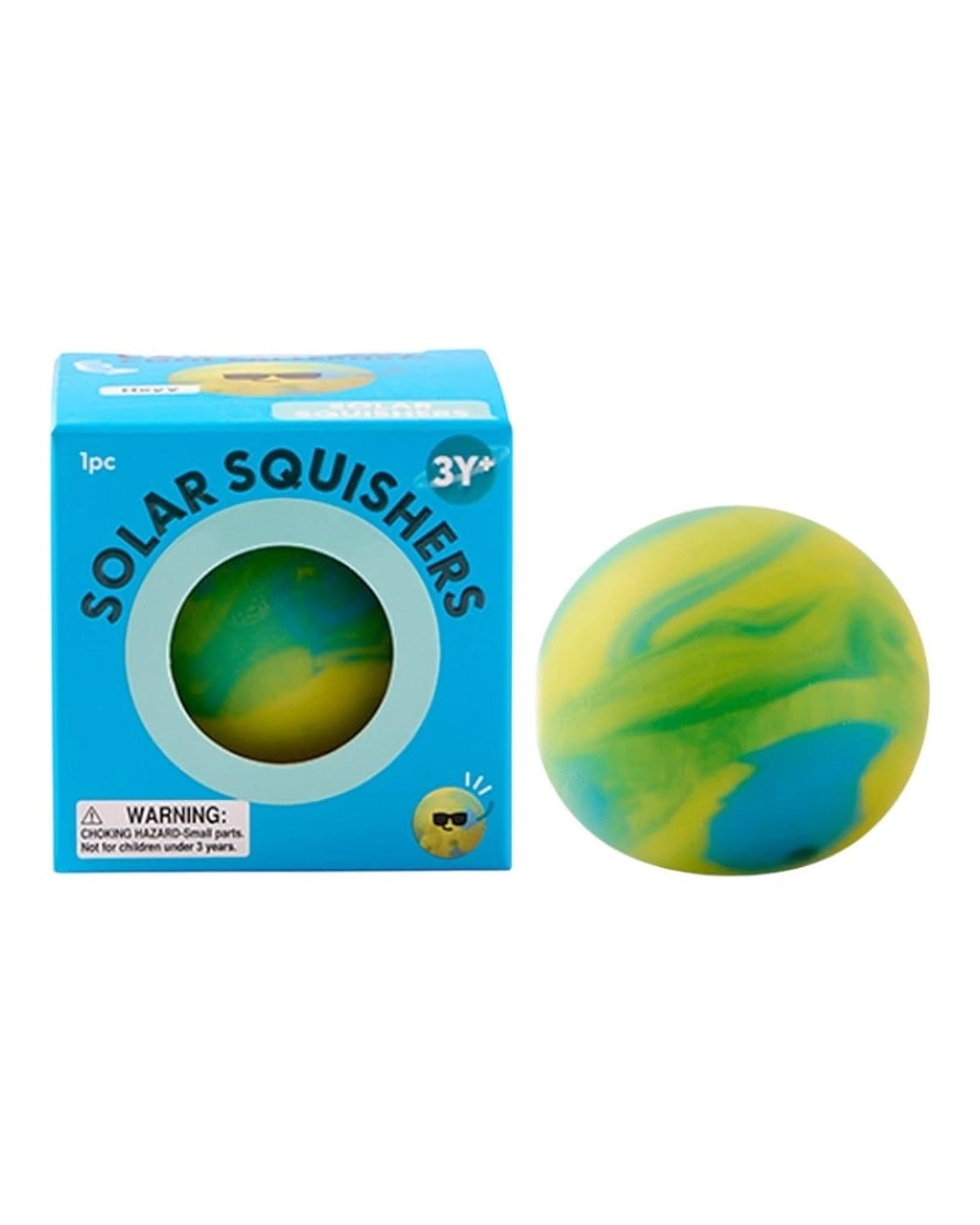 1 J'adore Solar Squishers Squishy - Yellow, 1 of 3